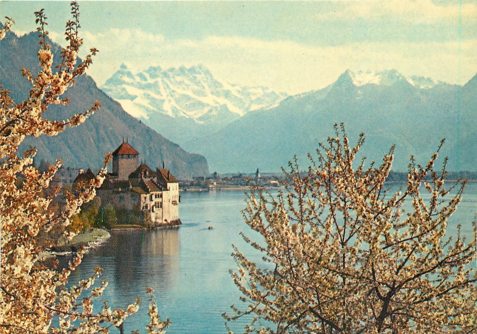 CPM Chateau de Chillon et les Dents du Midi 