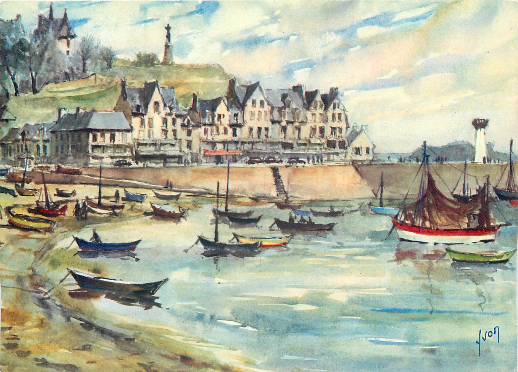 CPM Cancale Ille et Vilaine Un coin du joli Port de Cancale 