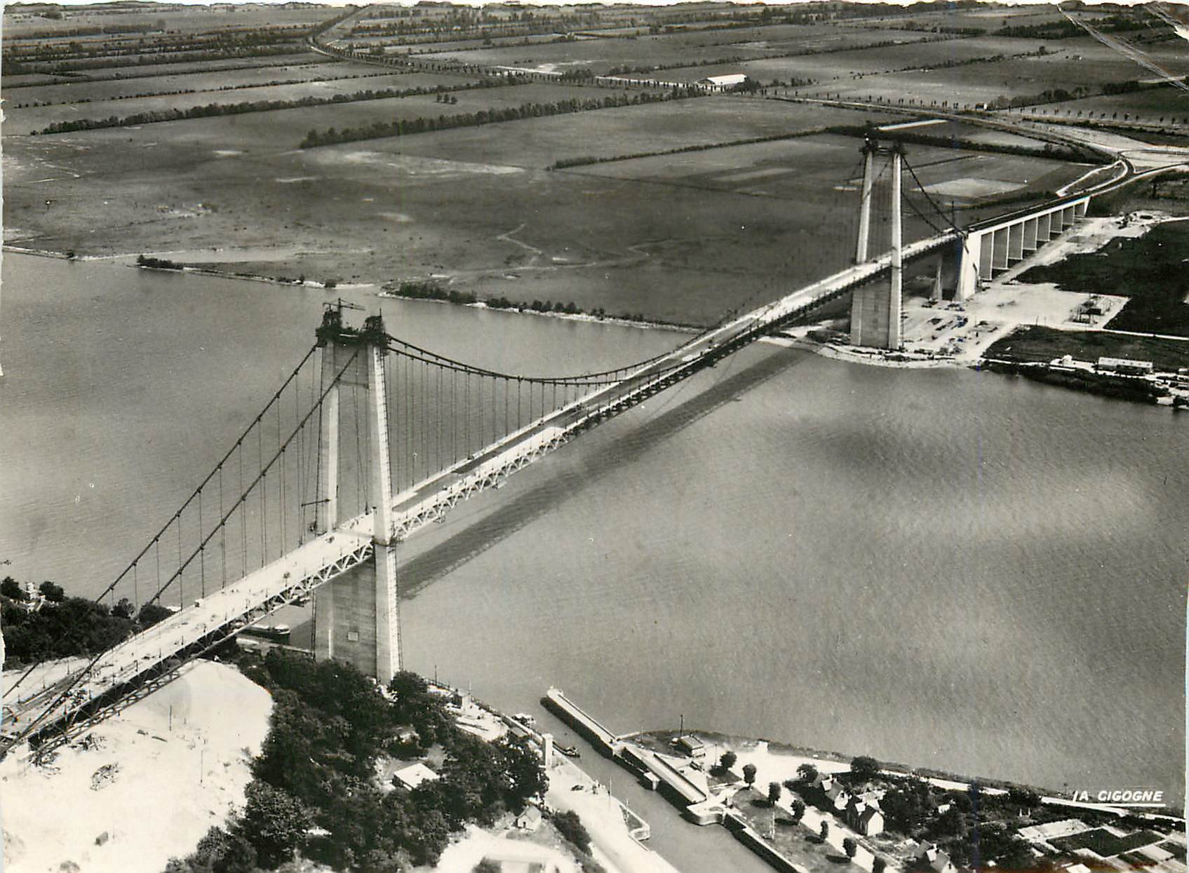 CPM Le Pont de Tancarville Seine Maritime 