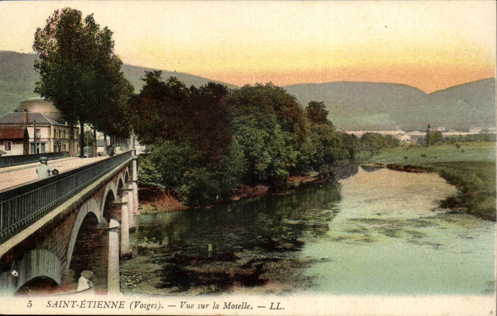 The Vosges Saint-Etienne Seen on the Moselle - CPA