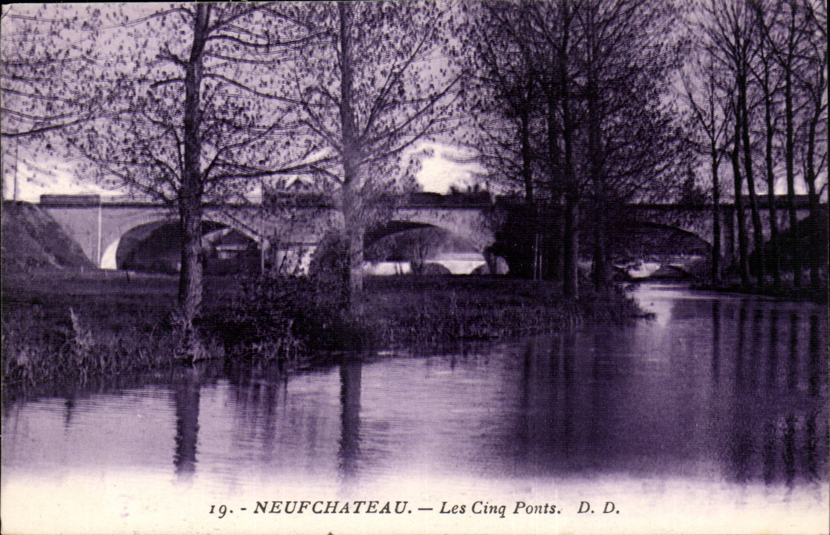 Neufchateau CPA five bridges