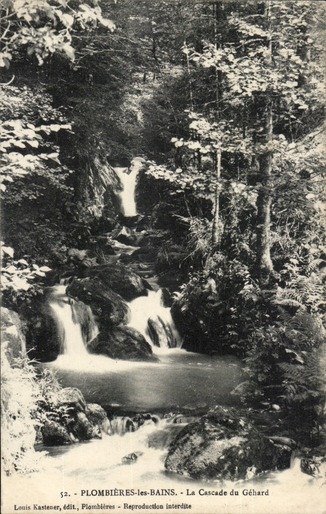 Plombieres les Bains CPA the cascade of Gehard