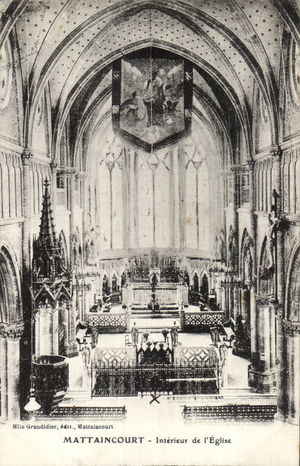 InnenMattaincourt CPA der Kirche