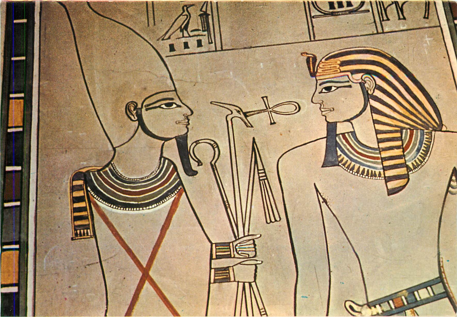 CPM Tomb of King Amenophis II Le roi gratifie de vie par Osiris 