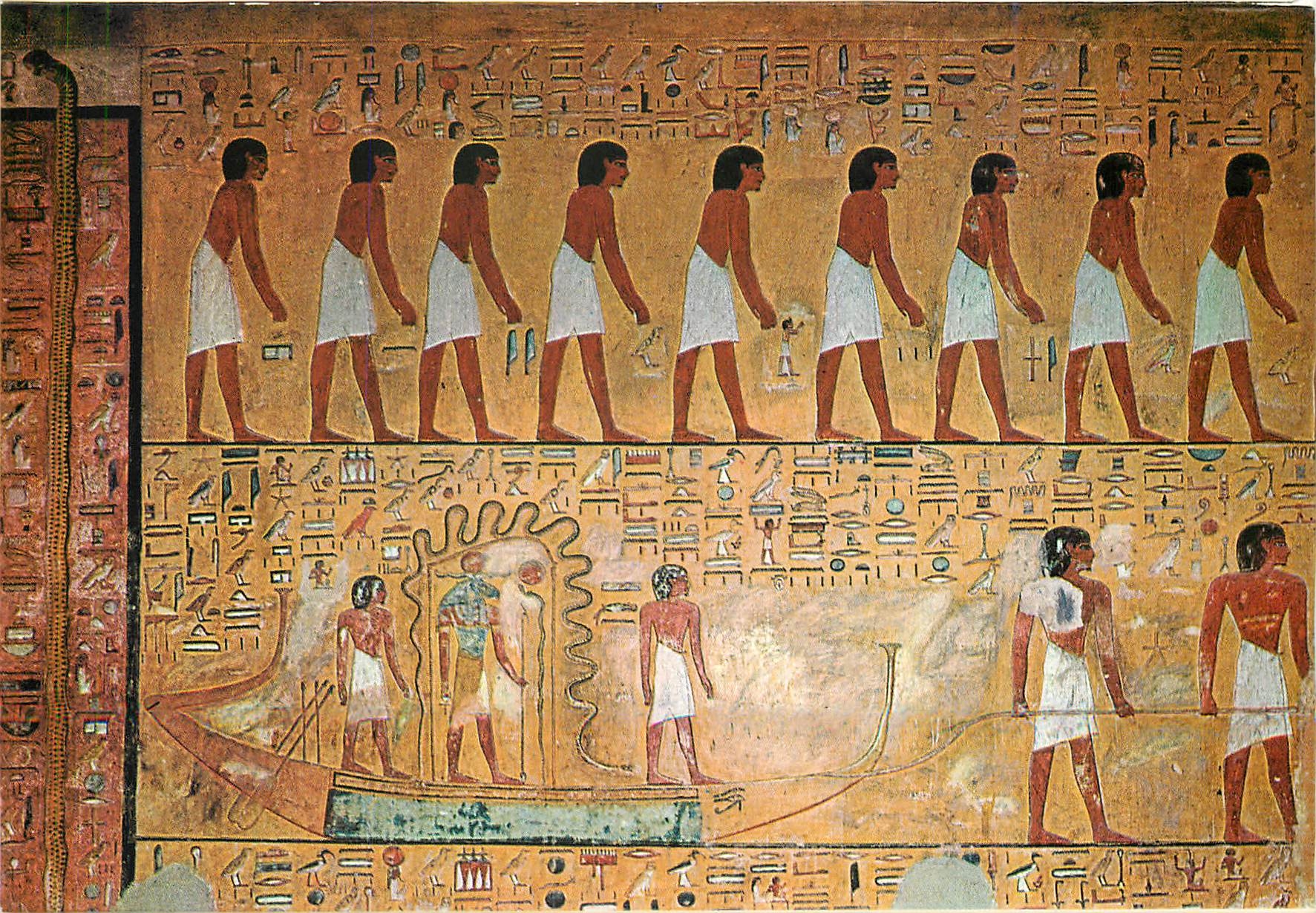 CPM Tomb of King Sethi I Le dieu Ra durant son voyage nocturne dans le Monde inferieur