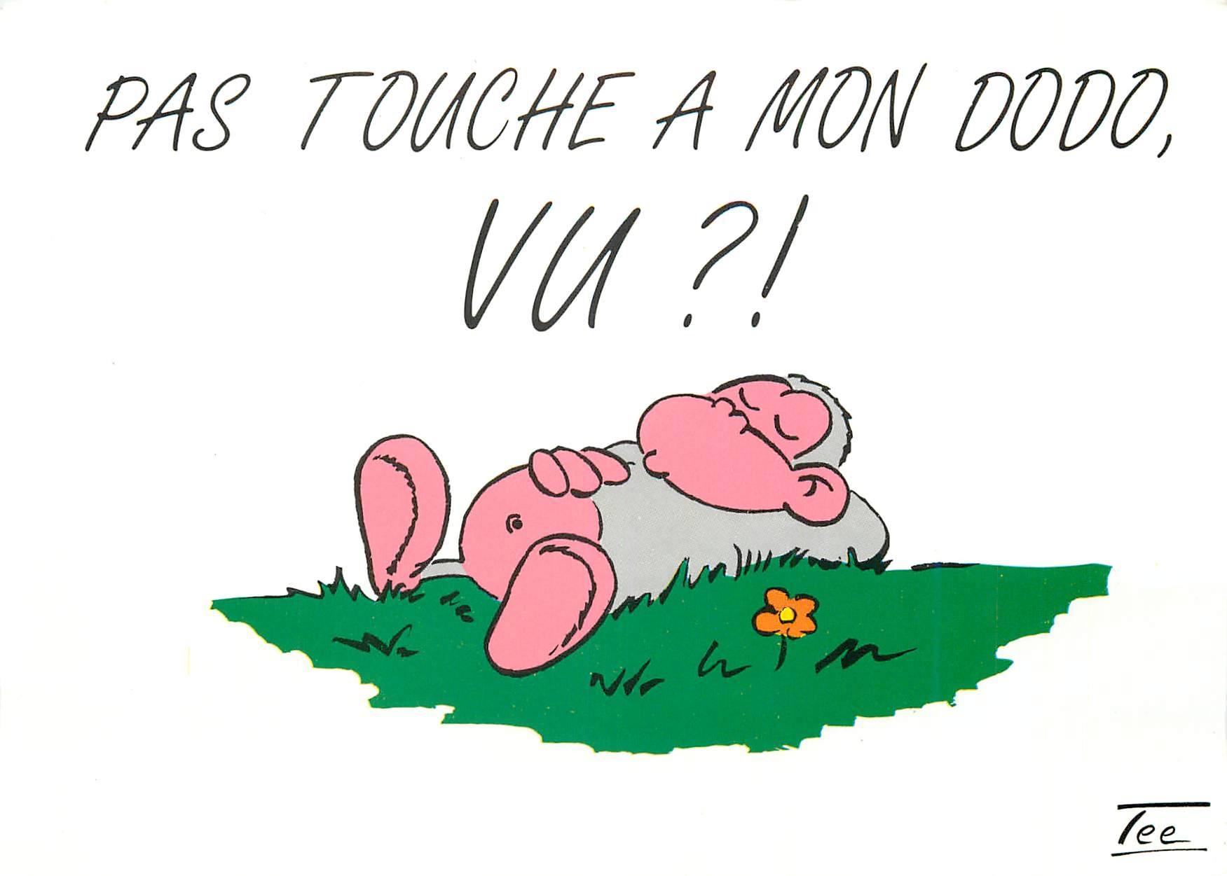 CPM Pas touche a mon dodo vu Singe