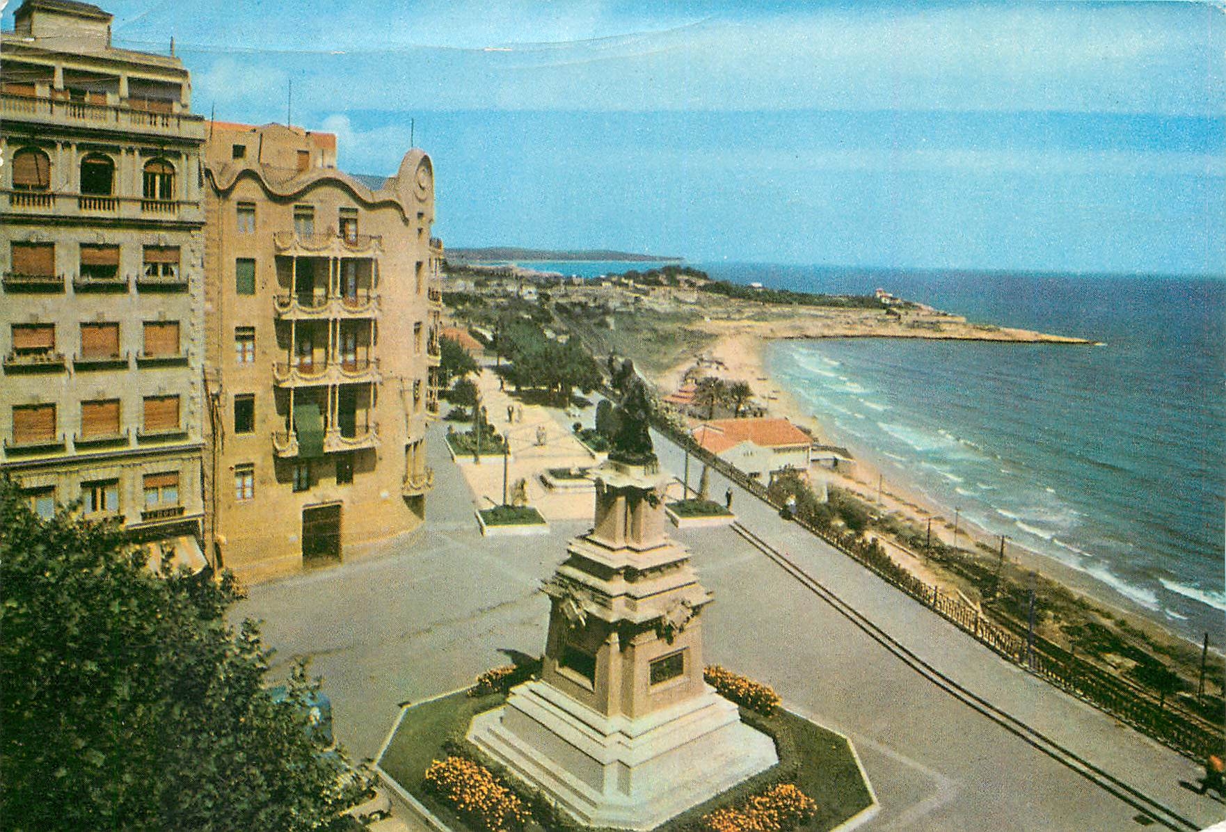 CPM Tarragona Promenade Calvo Sotelo et Balcon de la Mediterranean