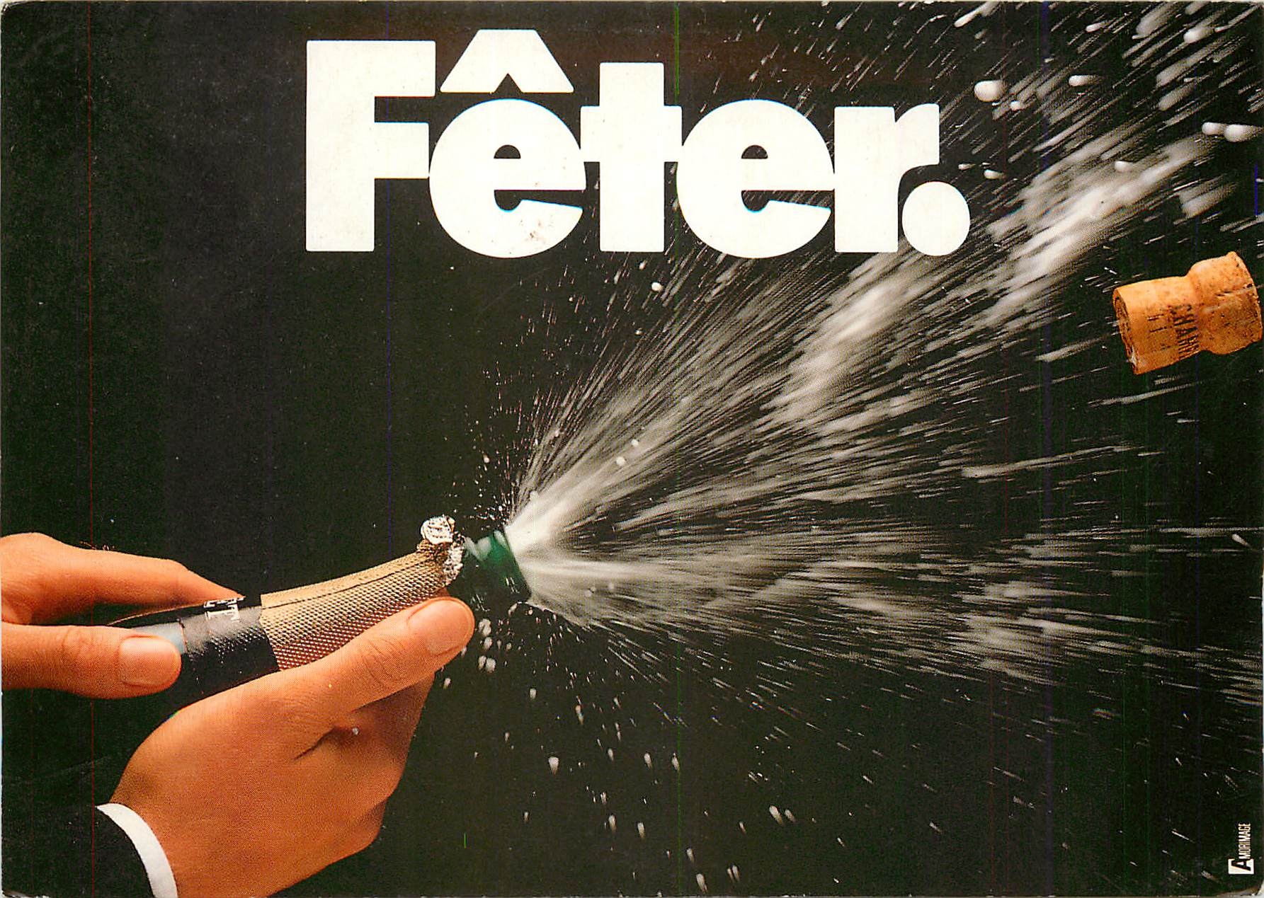 CPM Collection les Verbes Feter