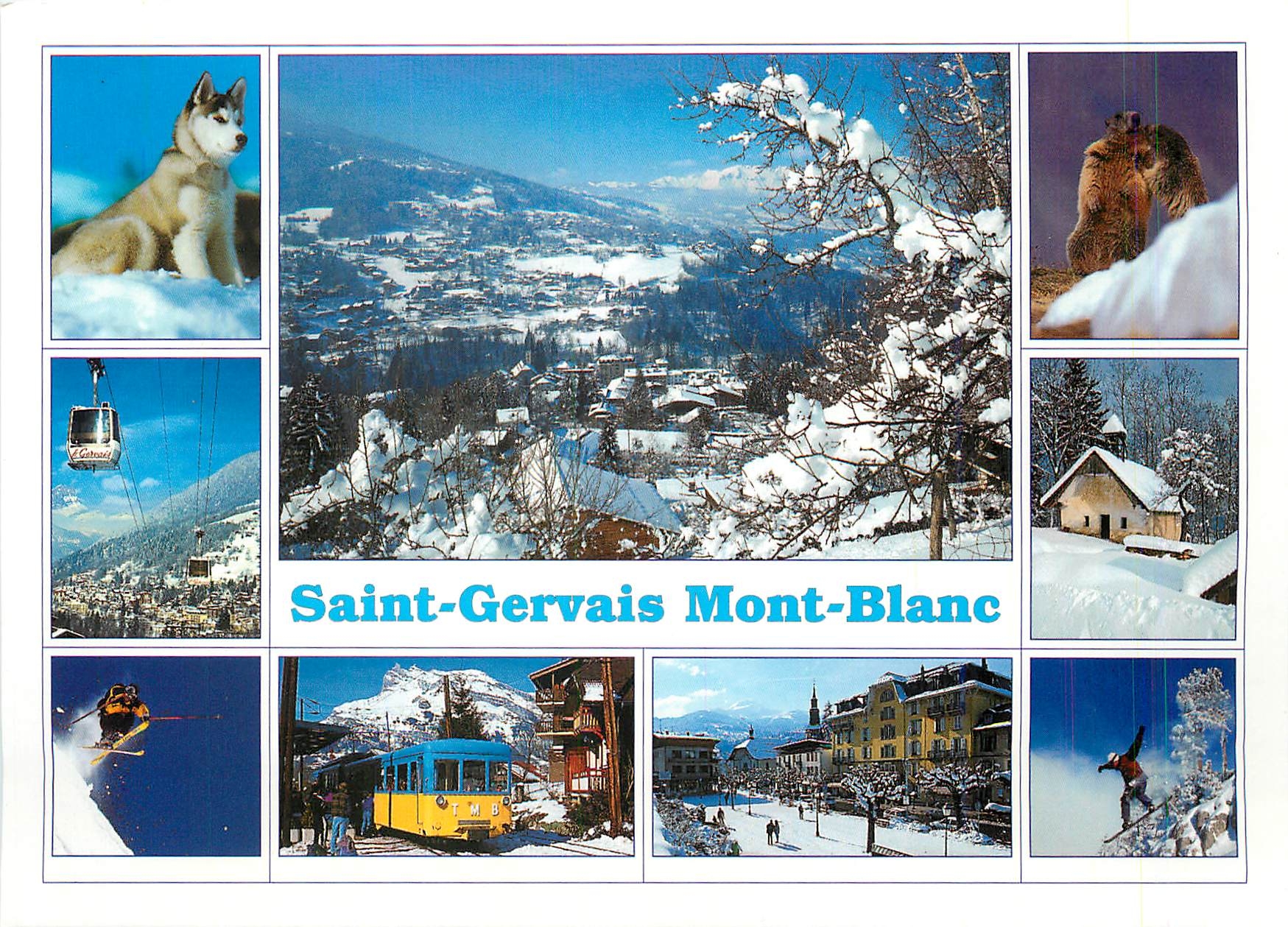 CPM Au Pays du Mont Blanc Saint Gervais Haute Savoie France 