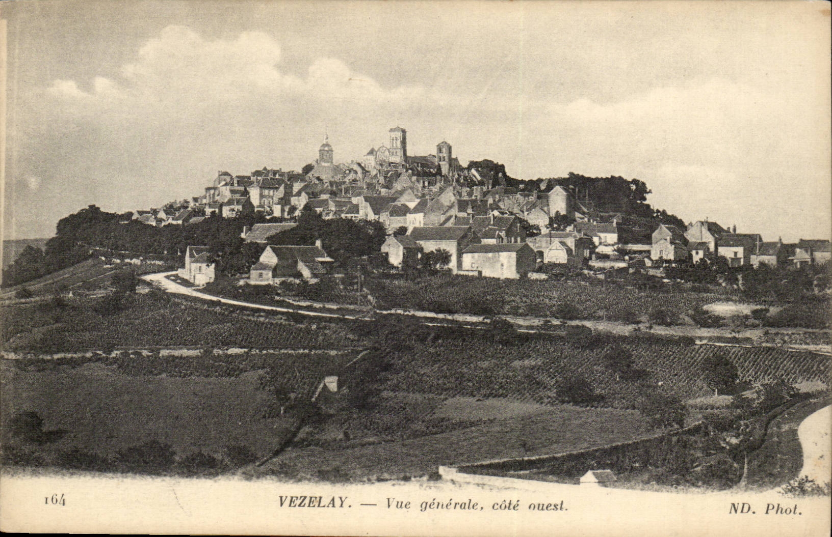 Vezelay CPA View Western dimension