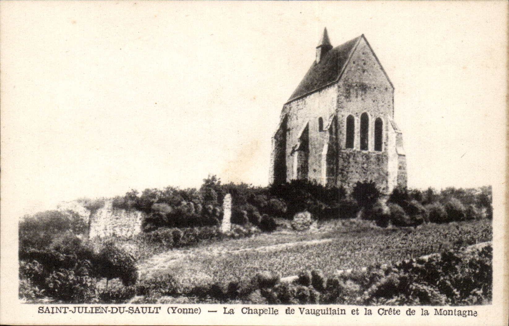 Saint Julien de Sault CPA the vault of Vanguillain and Crete of the mountain