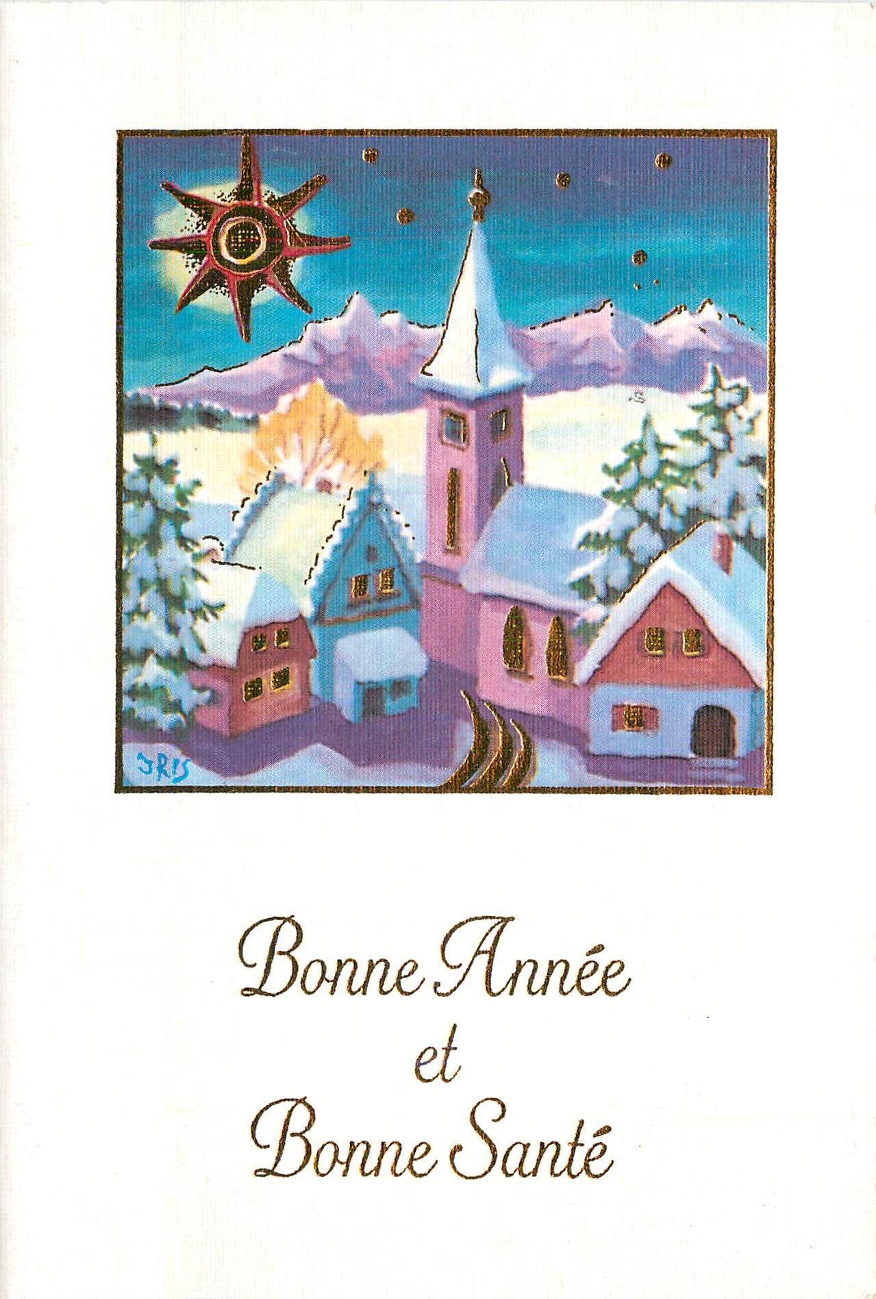 CPM Bonne Annee et Bonne Sante 