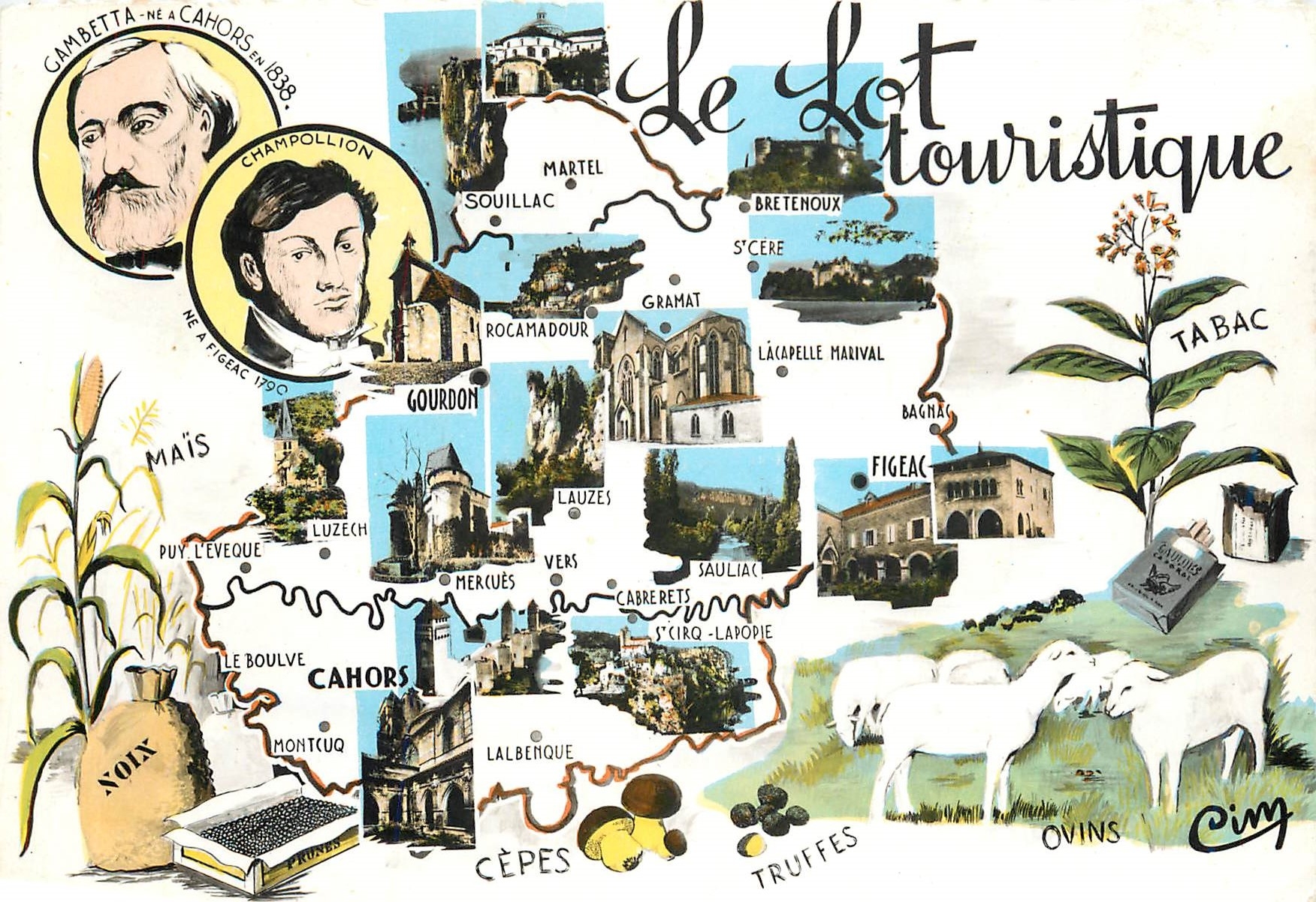 CPM Le Lot Touristique 