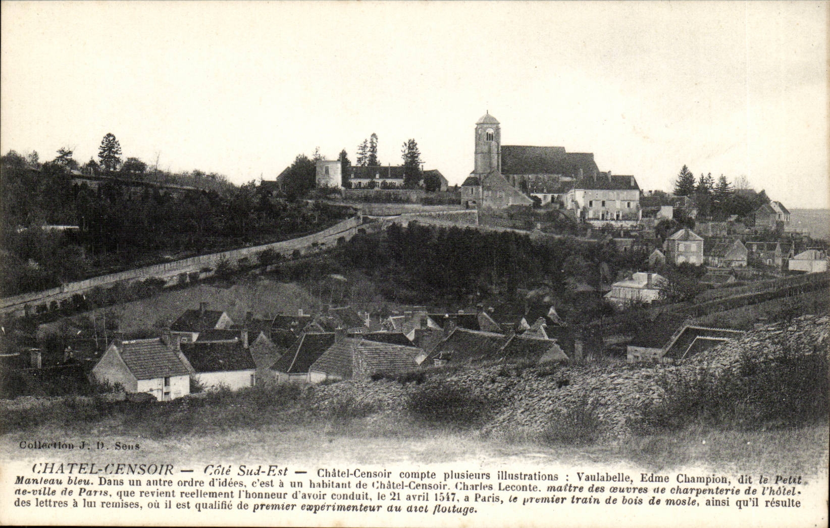 Chatel Censoir CPA Southern part Is