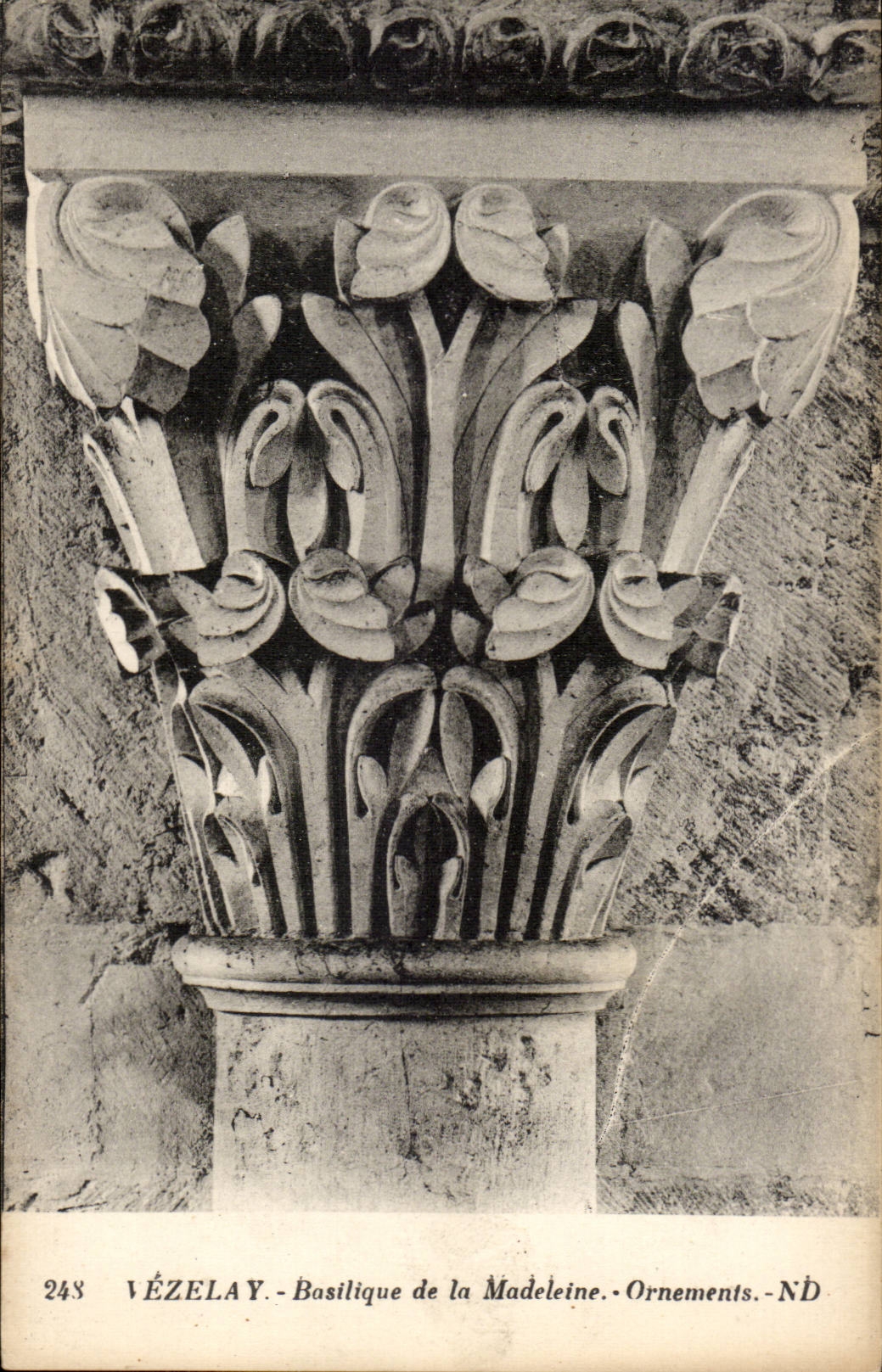 Vezelay CPA Basilica of the Madeleine Ornaments