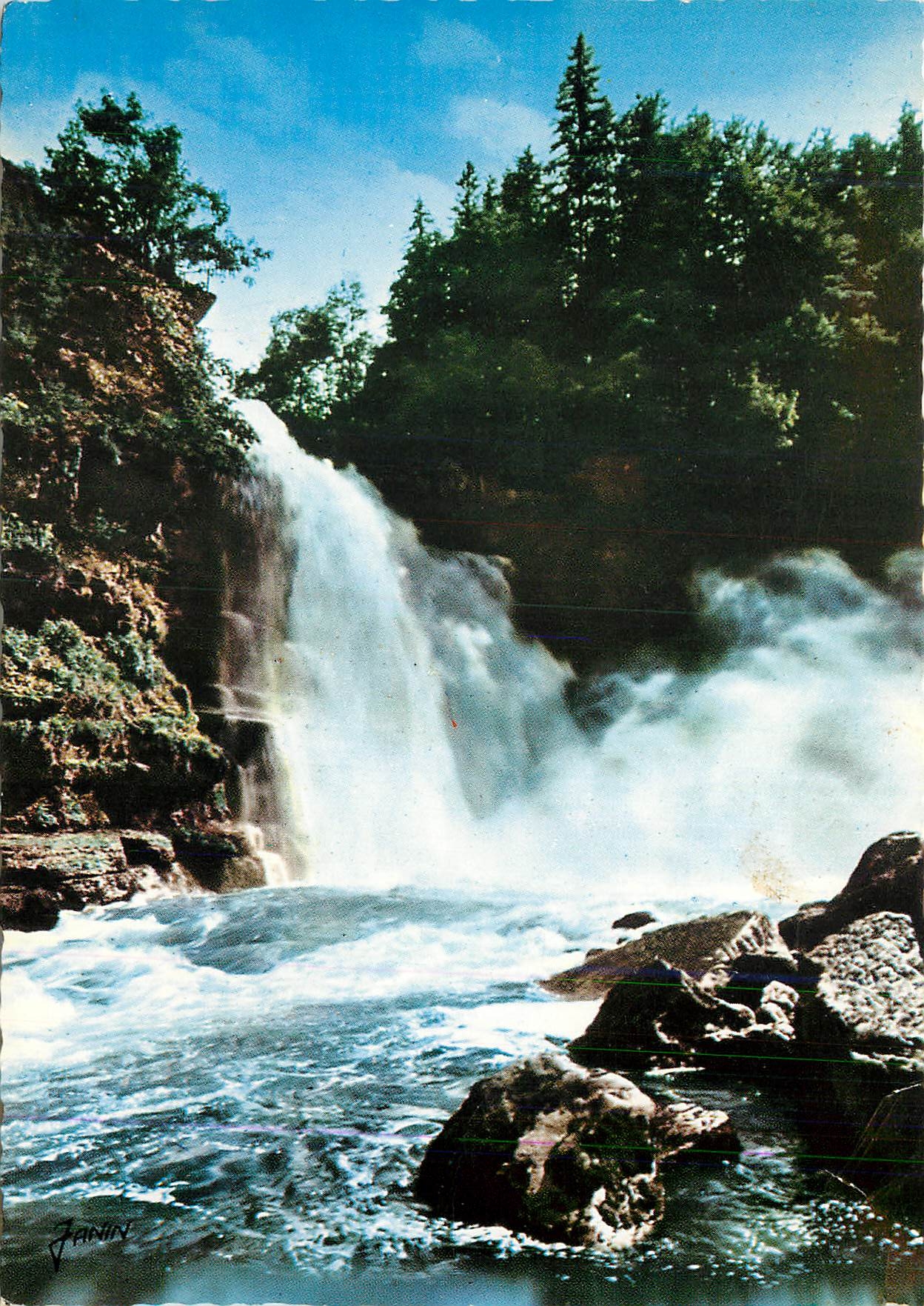 CPM Frontiere Franco Suisse Villers le Lac Le Saut du Doubs (Haut 27 m)