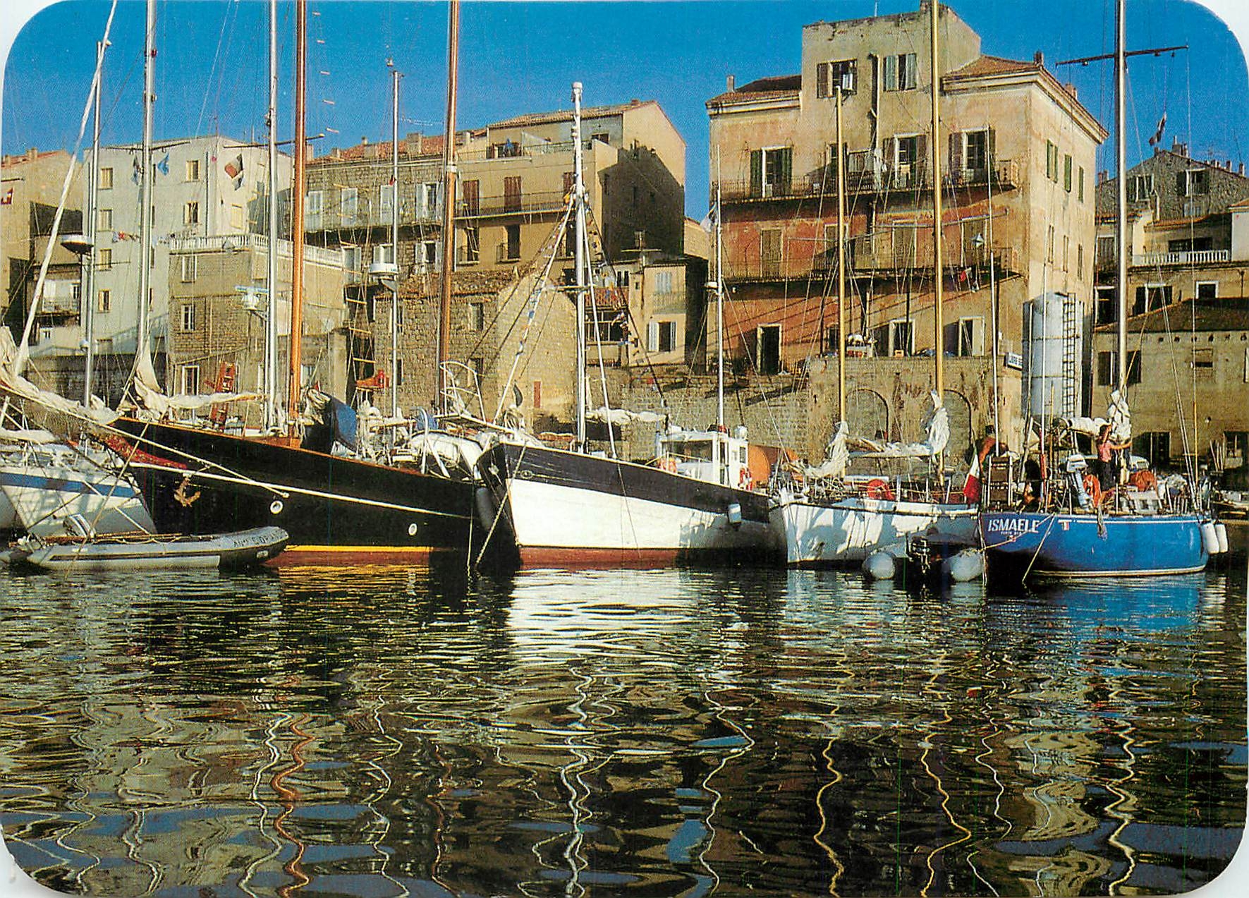 CPM Panorama de la Corse Propriano Jeux d'eau et de Lumiere dans le port