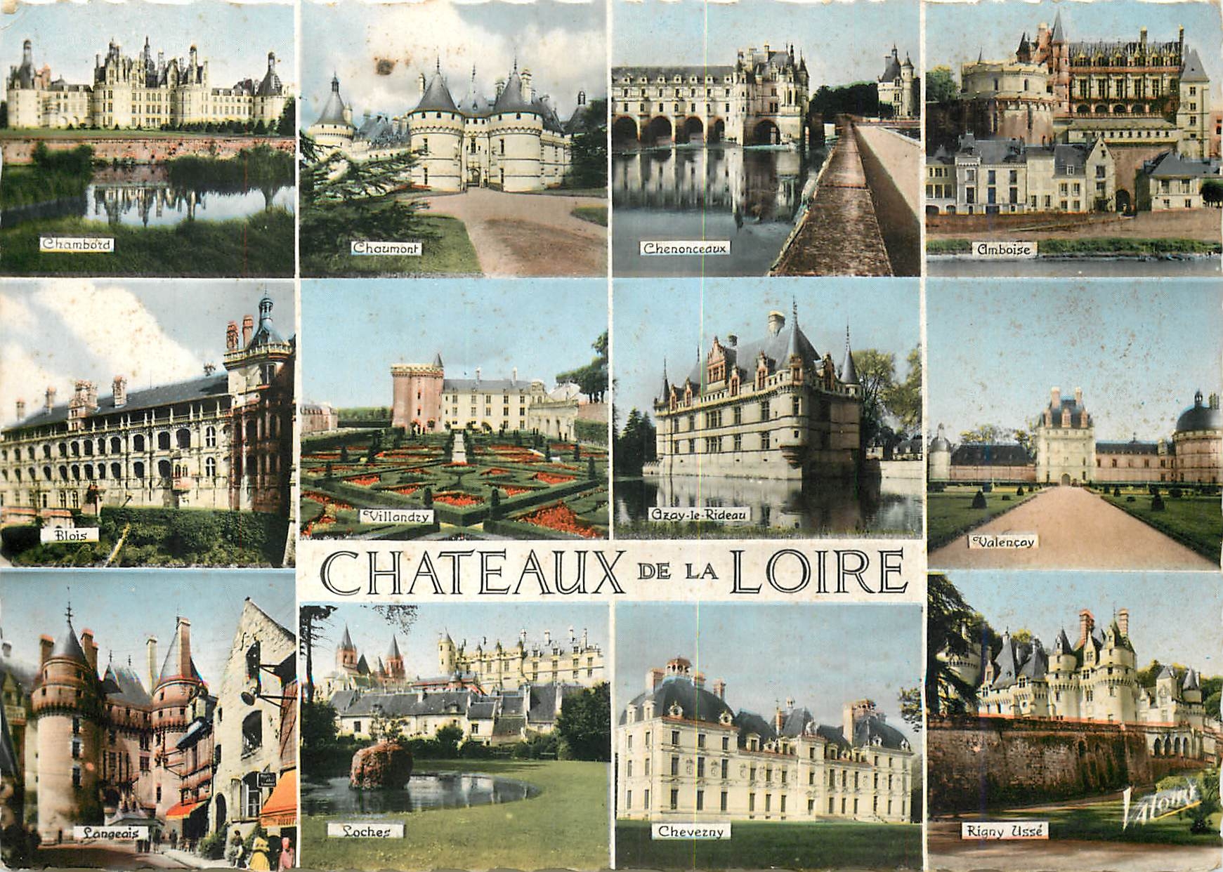 CPM Les Merveilles du Val de Loire Ses chateaux