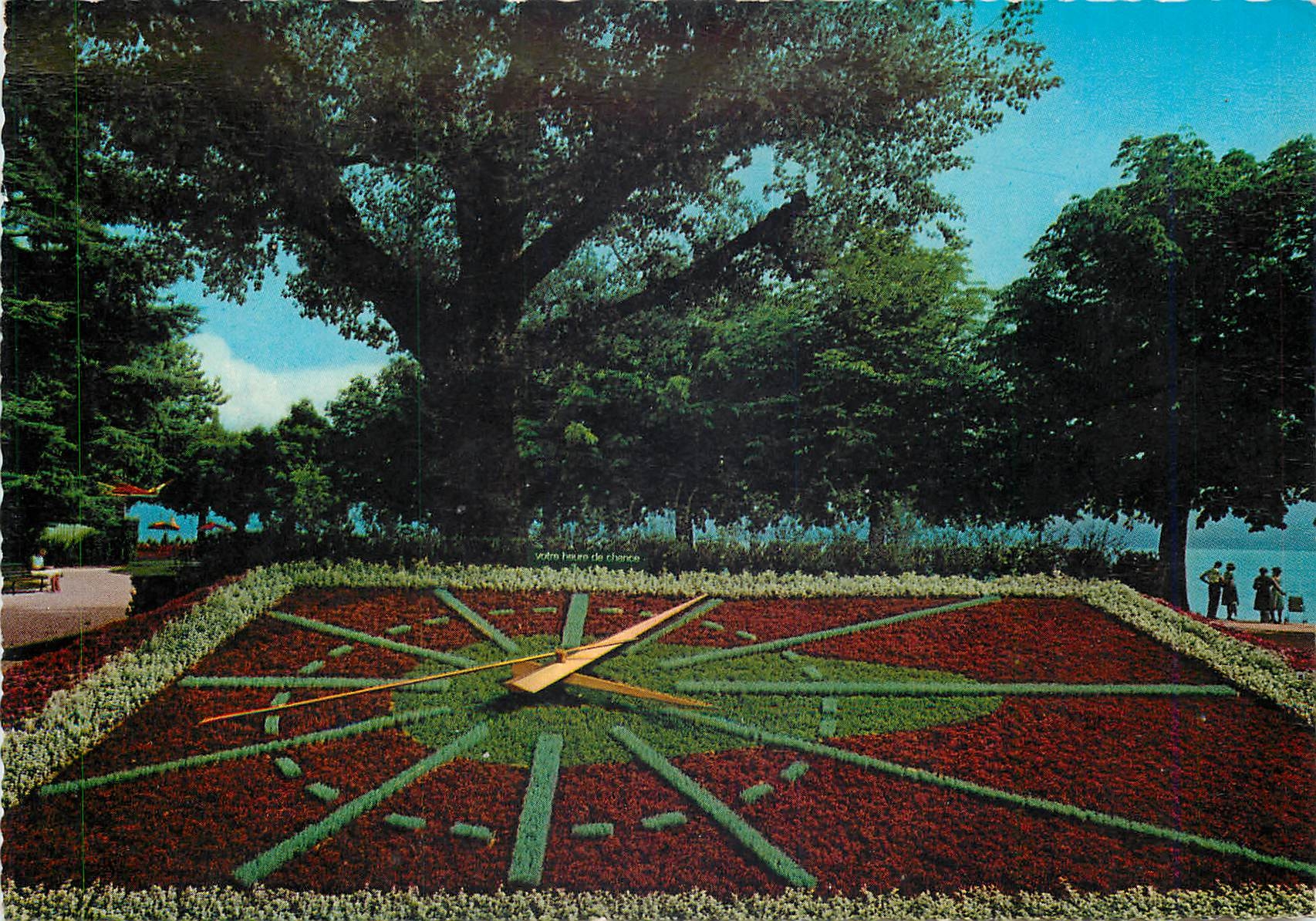 CPM OUchy Lausanne L'Horloge fleurie