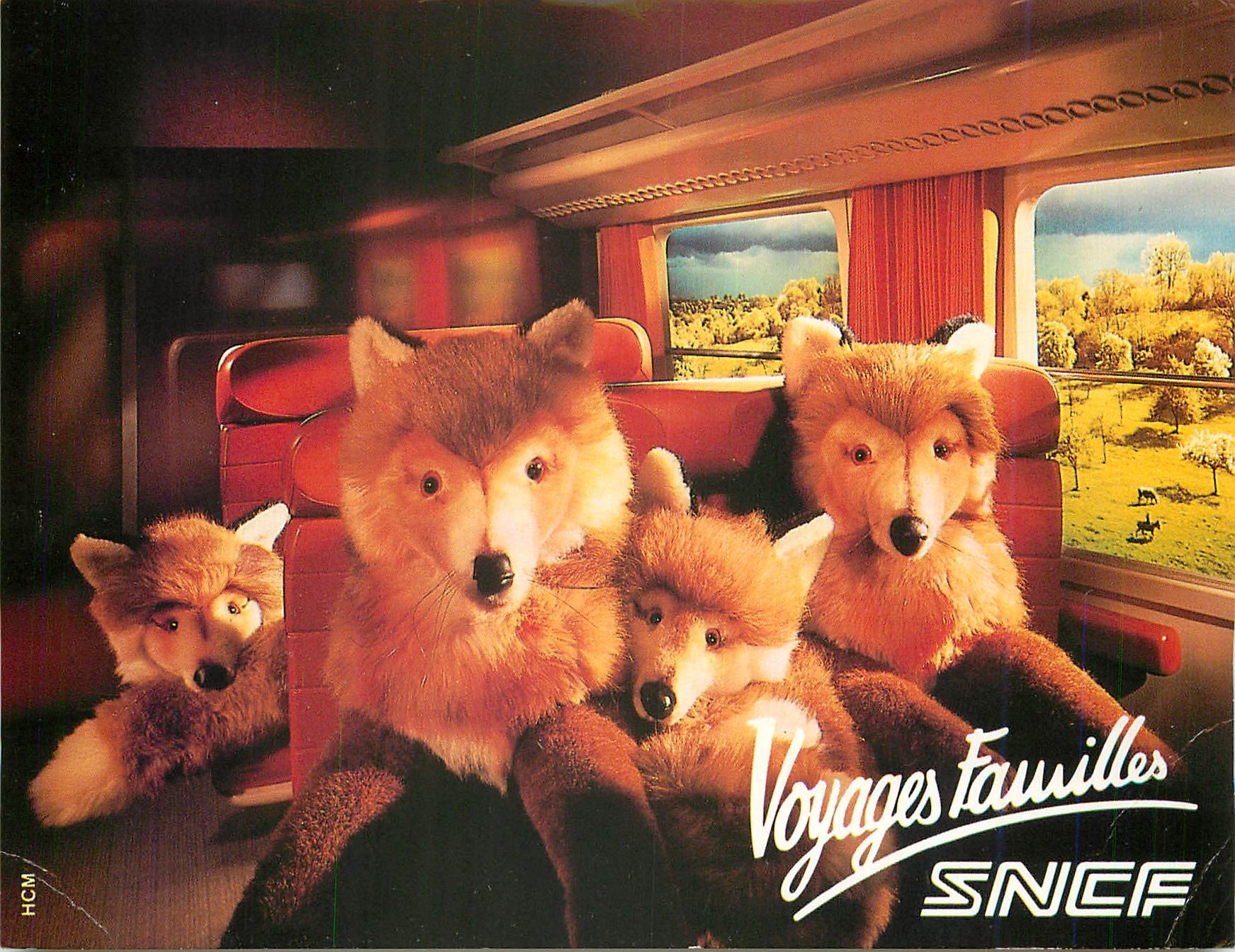 CPM Voyages Familles SNCF Train Renard