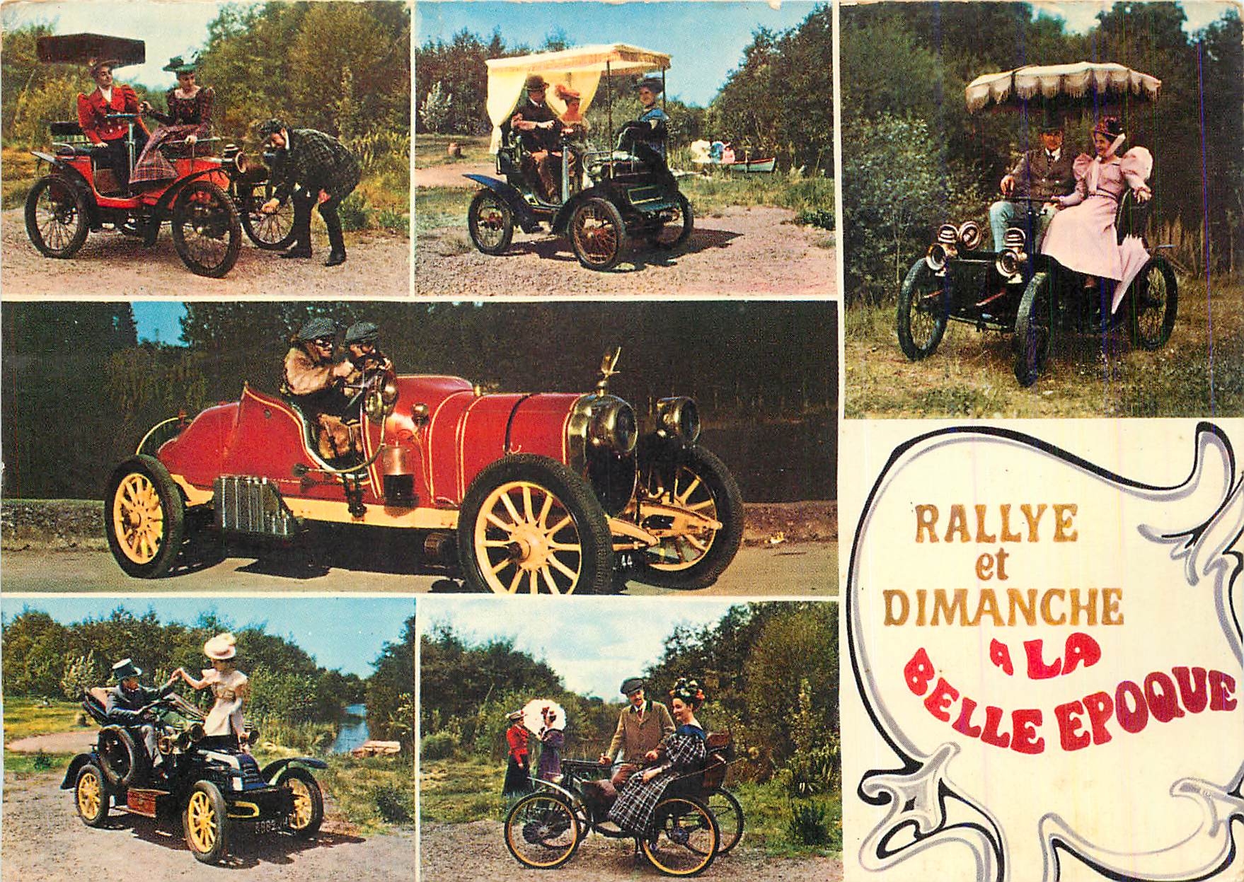 CPM Rallye et dimanche a la belle epoque