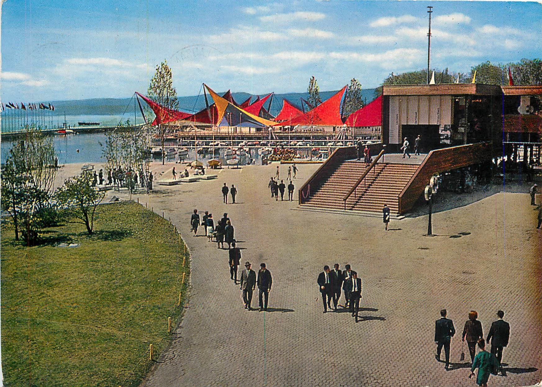 CPM Exposition nationale suisse Lausanne 30 aveil 25 oct 1964 vue sur le secteur du Port
