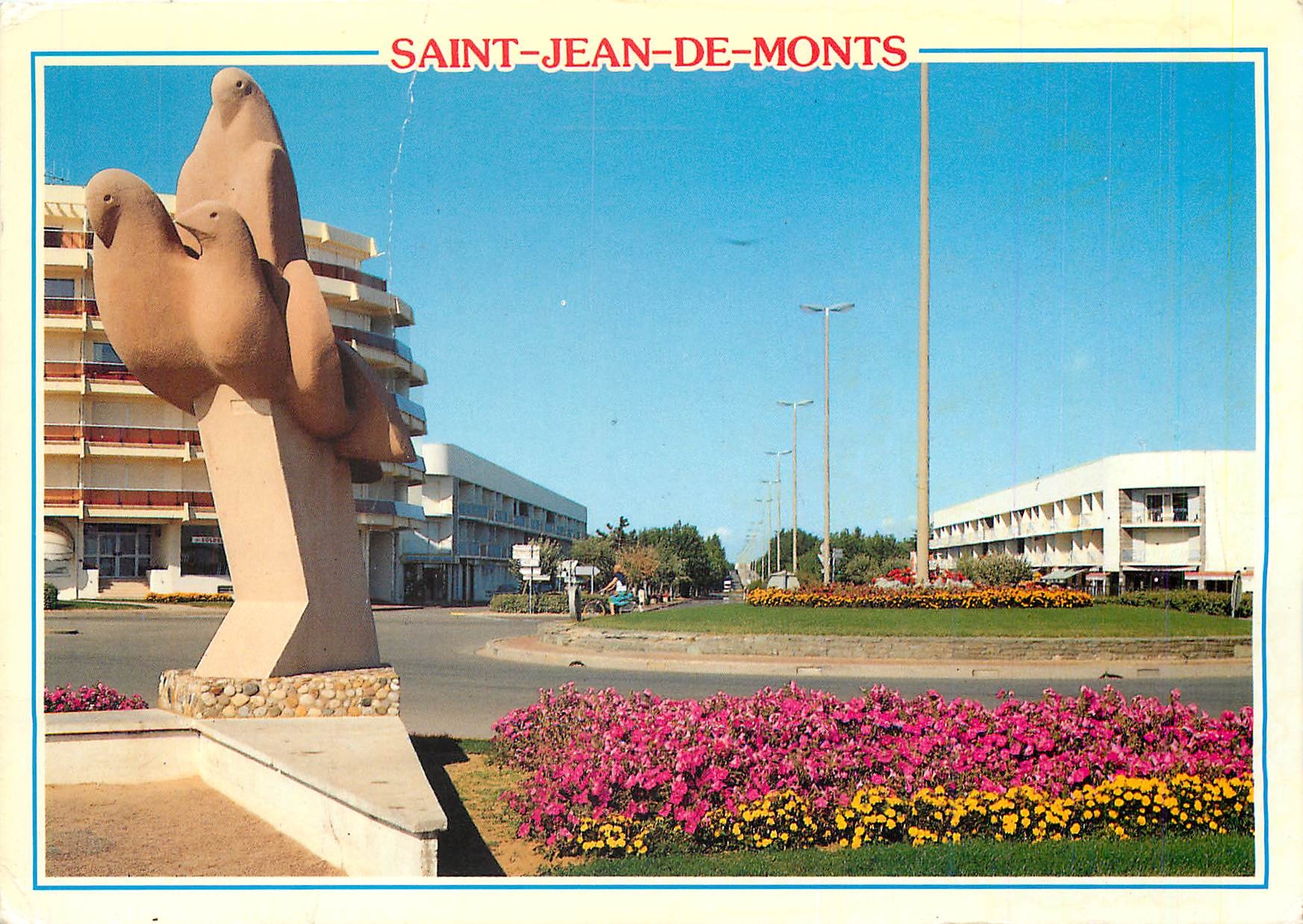 CPM Saint Jean de Monts (Vendee) L'avenue de la Foret et les Oiseaux de la mer