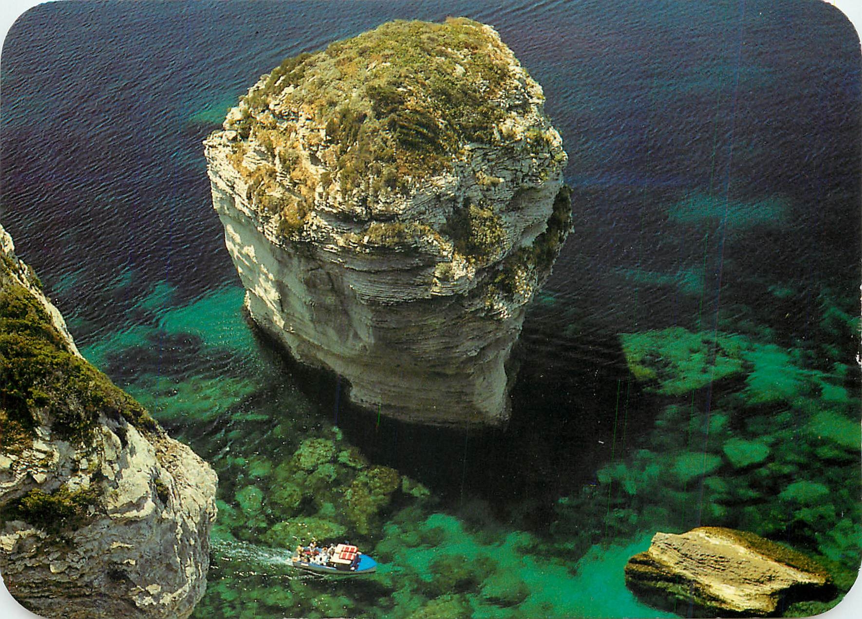 CPM Panorama de la Corse Bonifacio Cerne par les eaux transparentes