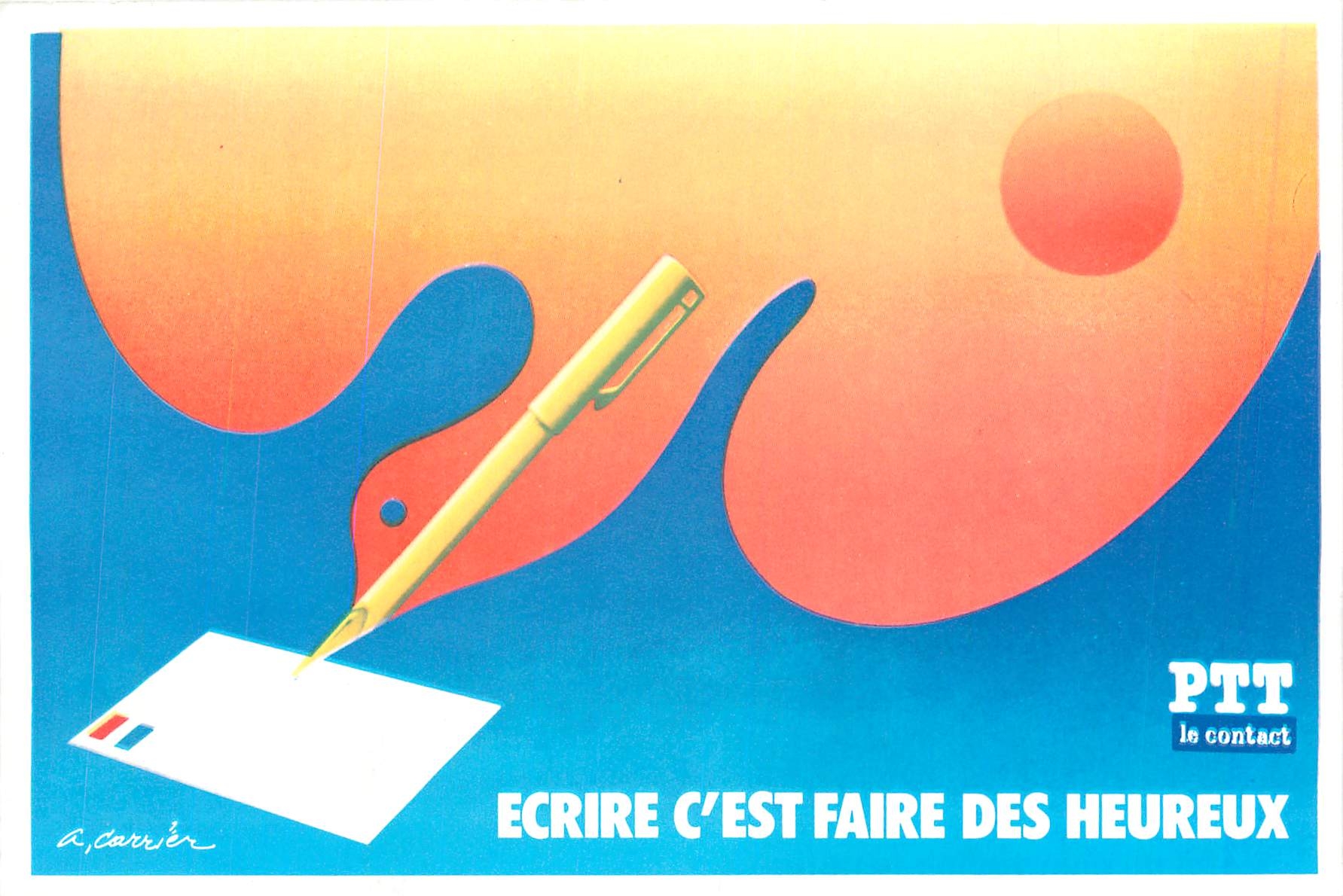 CPM Ecrire c'est Faire des heureux PTT