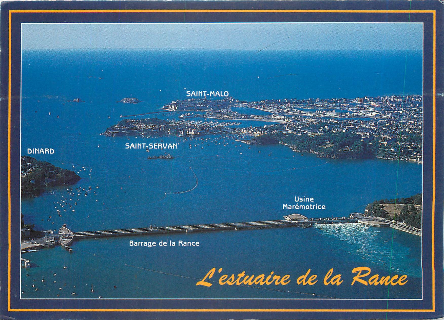 CPM La Cote d'Emeraude L'estuaire de la Rance entre Saint Malo et Dinard