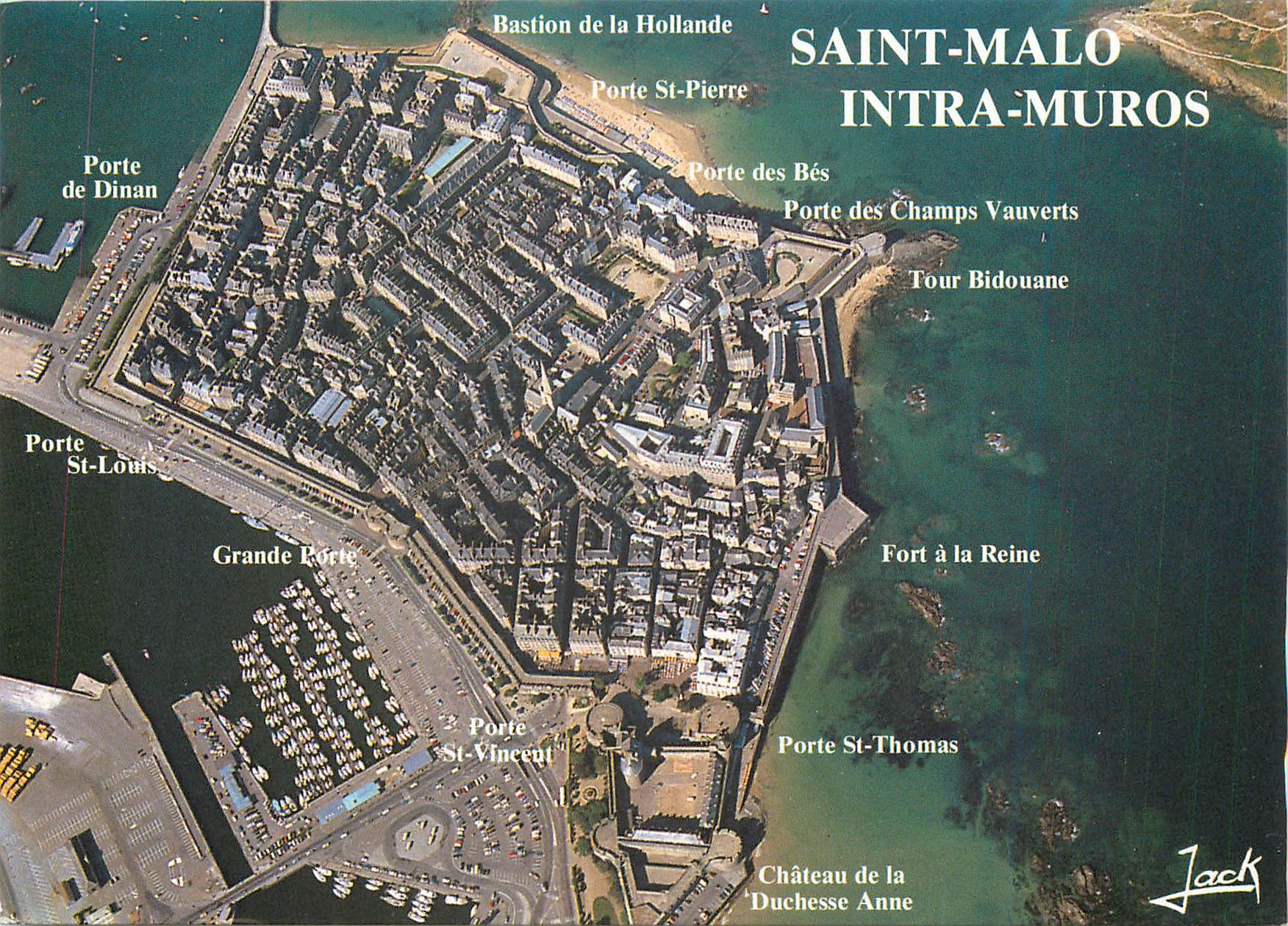 CPM Bretagne Cote d'Emeraude Saint Malo (I et V) La Ville Intre Muros