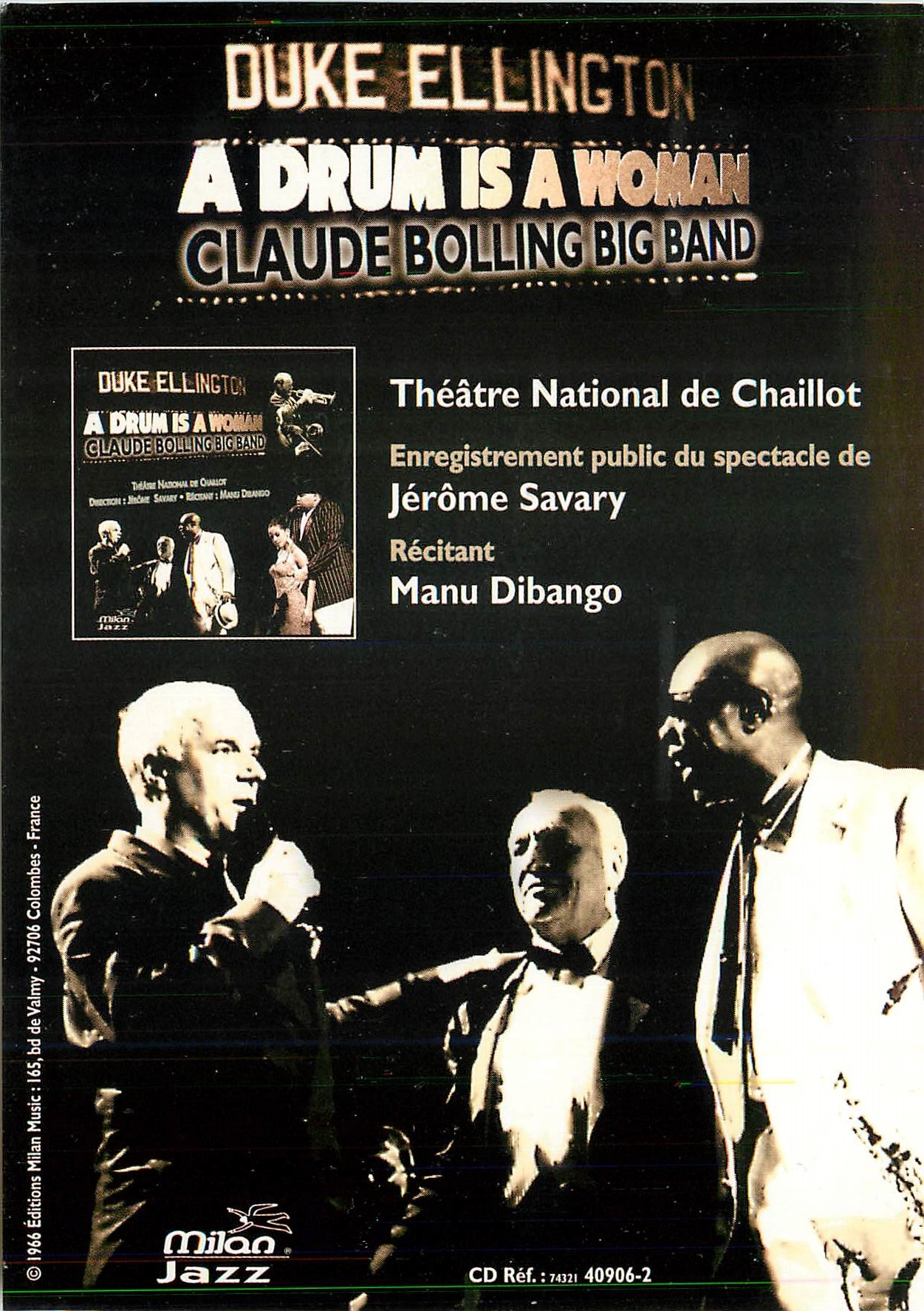 CPM a drum is a Woman live Recording Duke Ellington Theatre National de Chaillot Jerome Savary Manu 