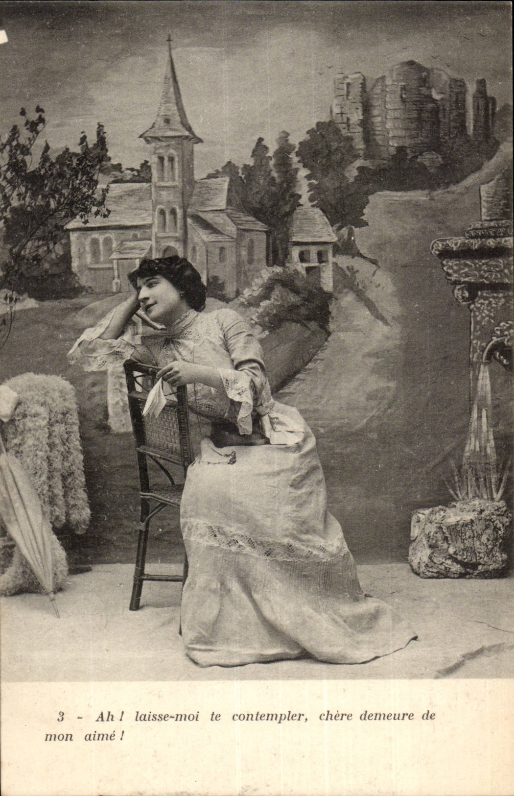 CPA Fantasy Woman Armand and Marguerite