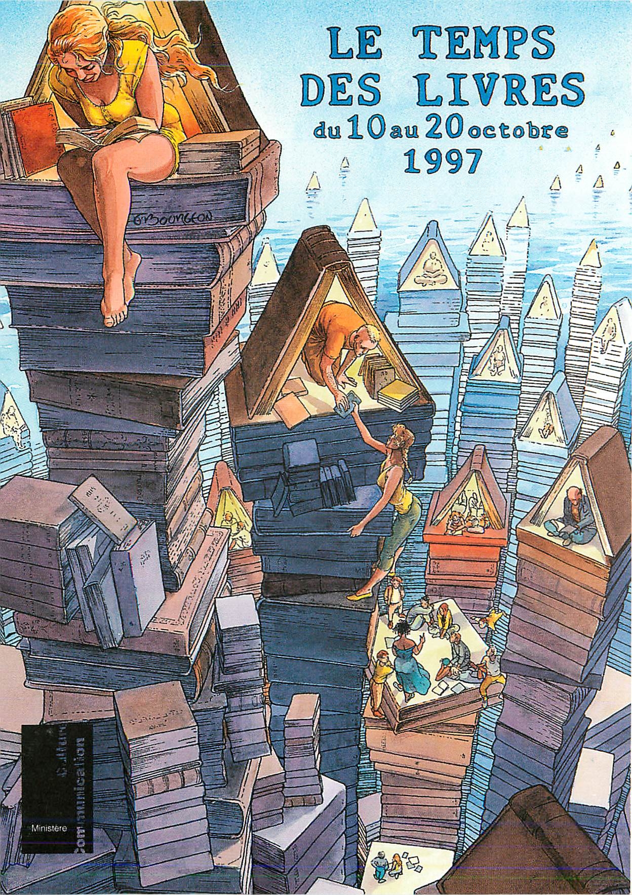 CPM Le Temps des livres du 10 au 20 oct 1997