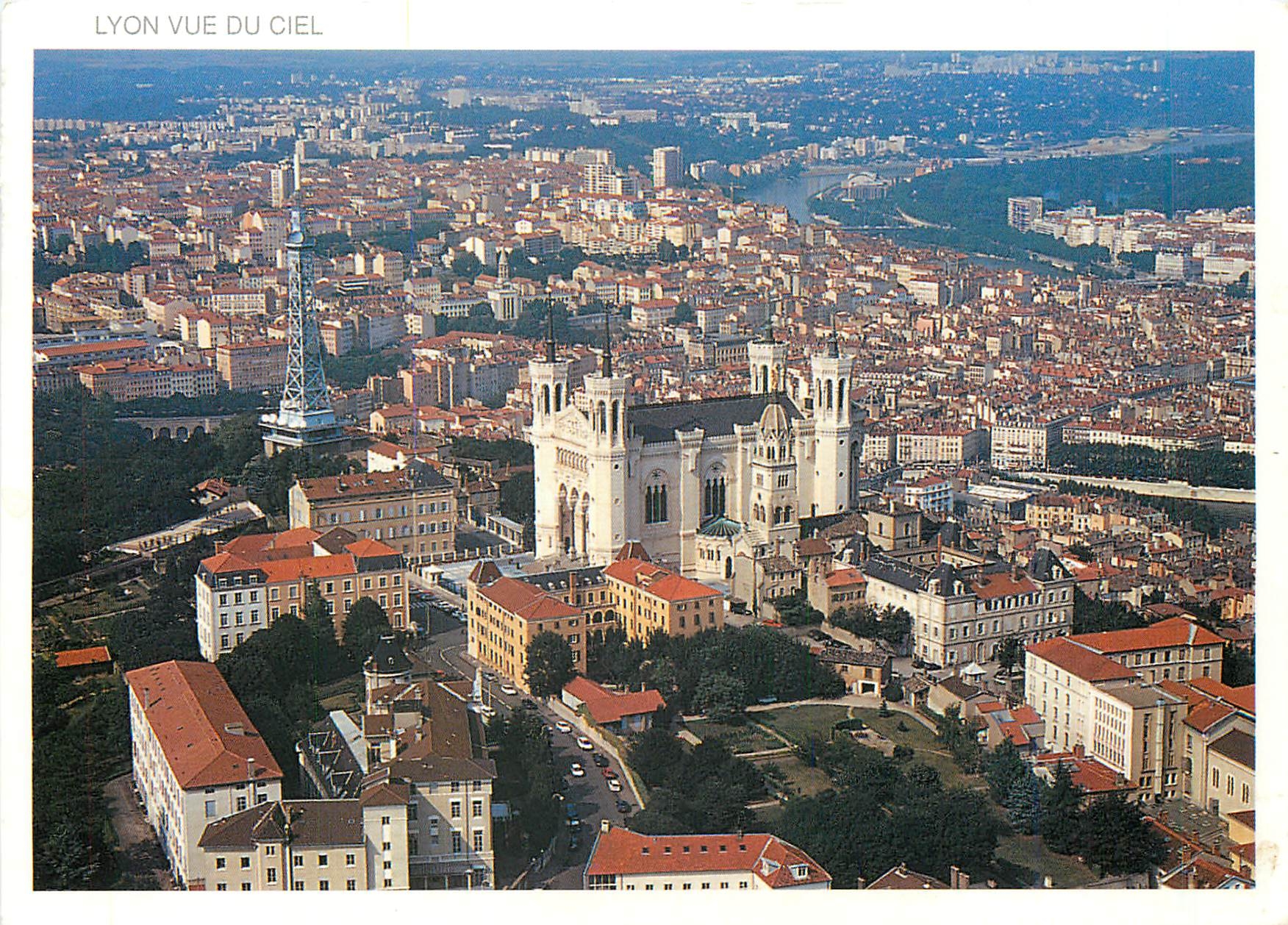 CPM Lyon Vue du Ciel