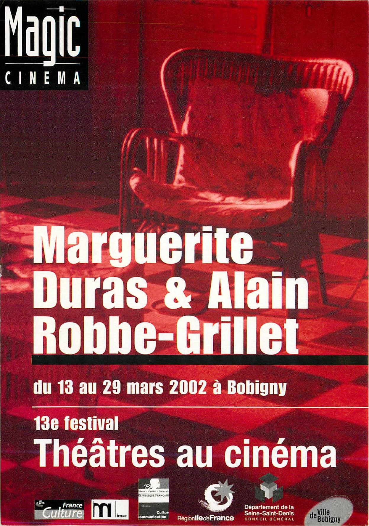 CPM Marquerite Dura Alain Robbe Grillet Bobigny