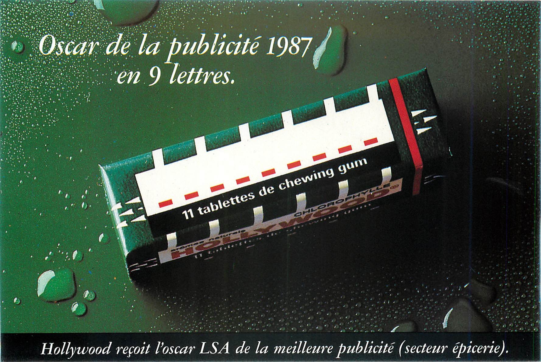 CPM Oscar de la publicite en 9 lettres Hollywoord Chewing Gum