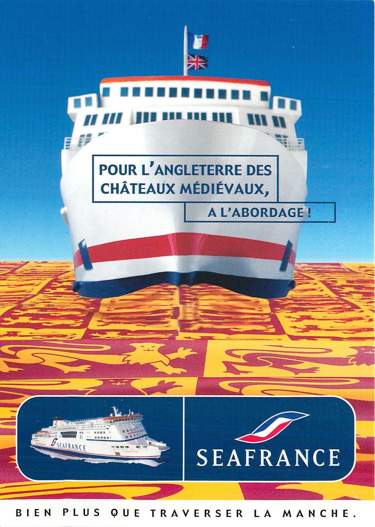 CPM Pour l'Angleterre des chateaux Medievaux a l'Abordage Seafrance
