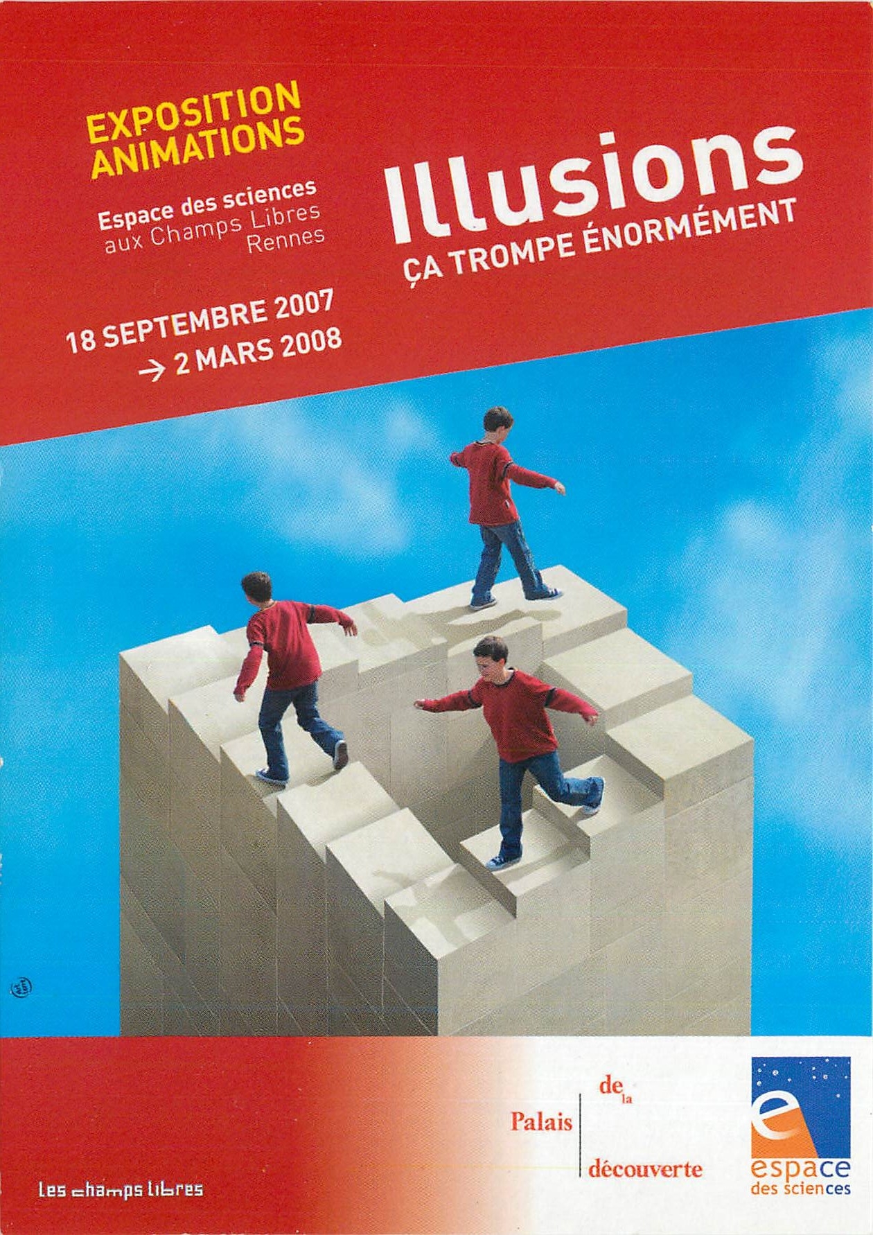 CPM Exposition Animations Illusions ca trompe enormement Palais de la Decouverte