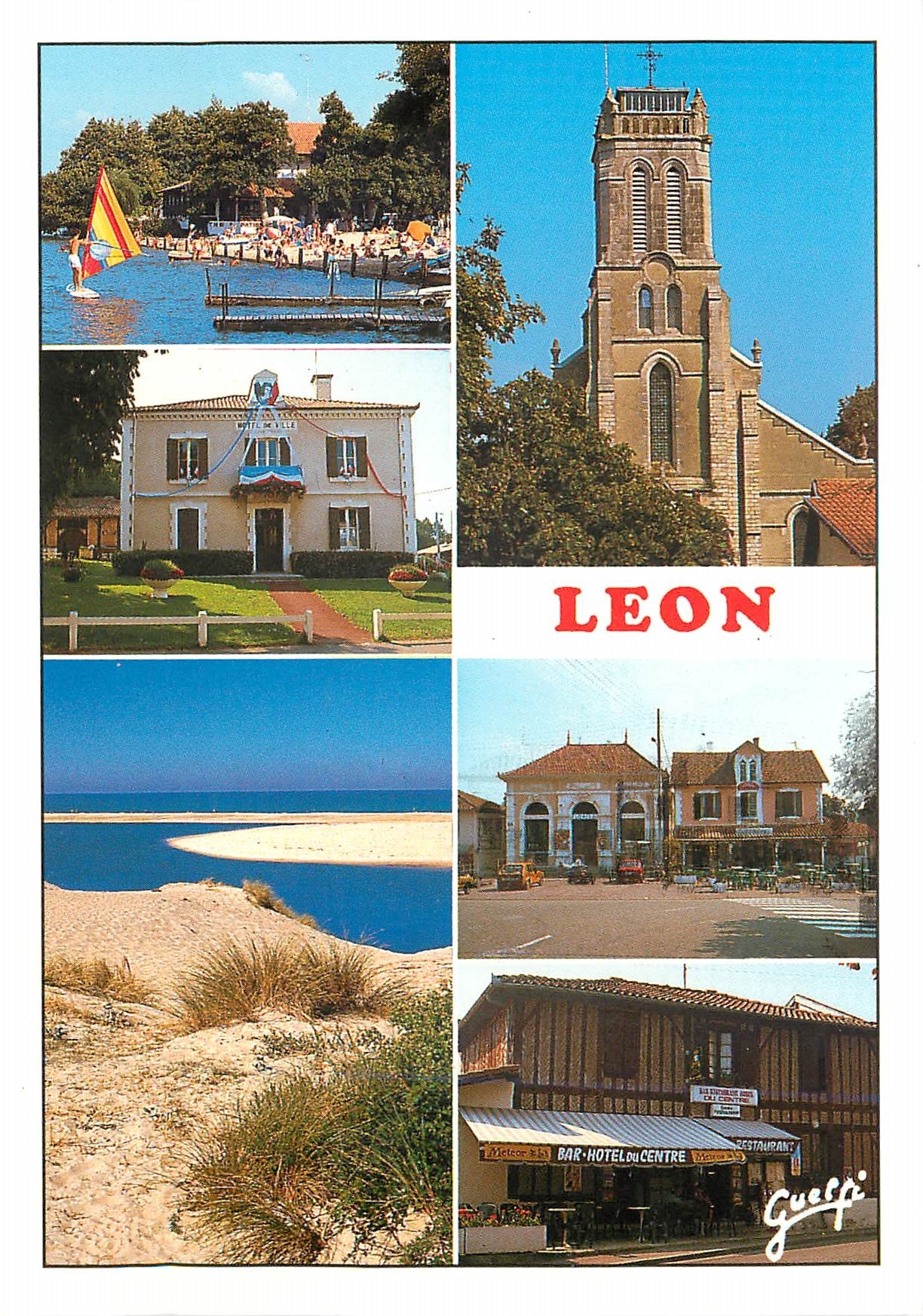 CPM Leon Le Lac La Mairie L'Eglise St Andre