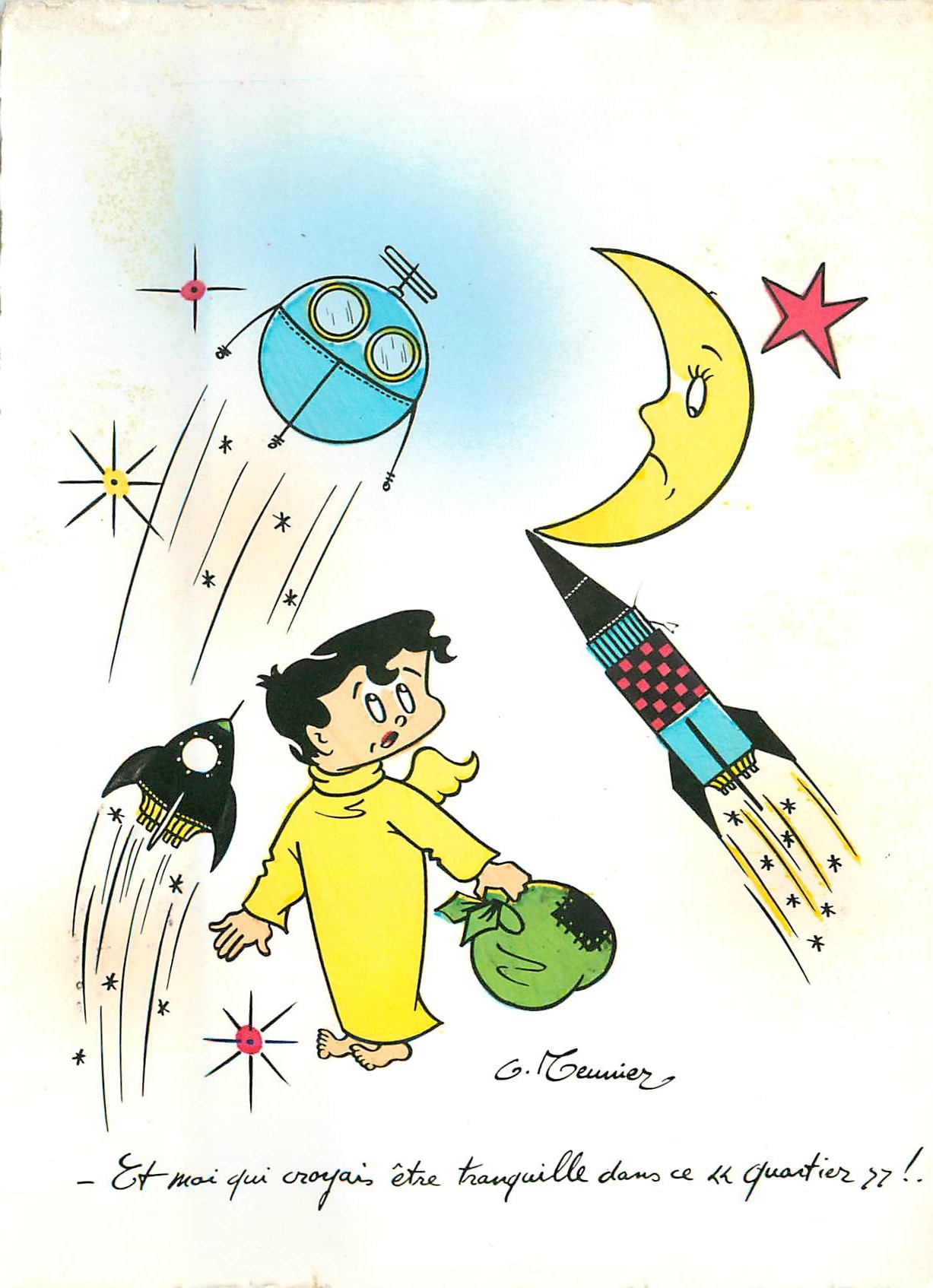 CPM Les Fusees Par Meuuier  