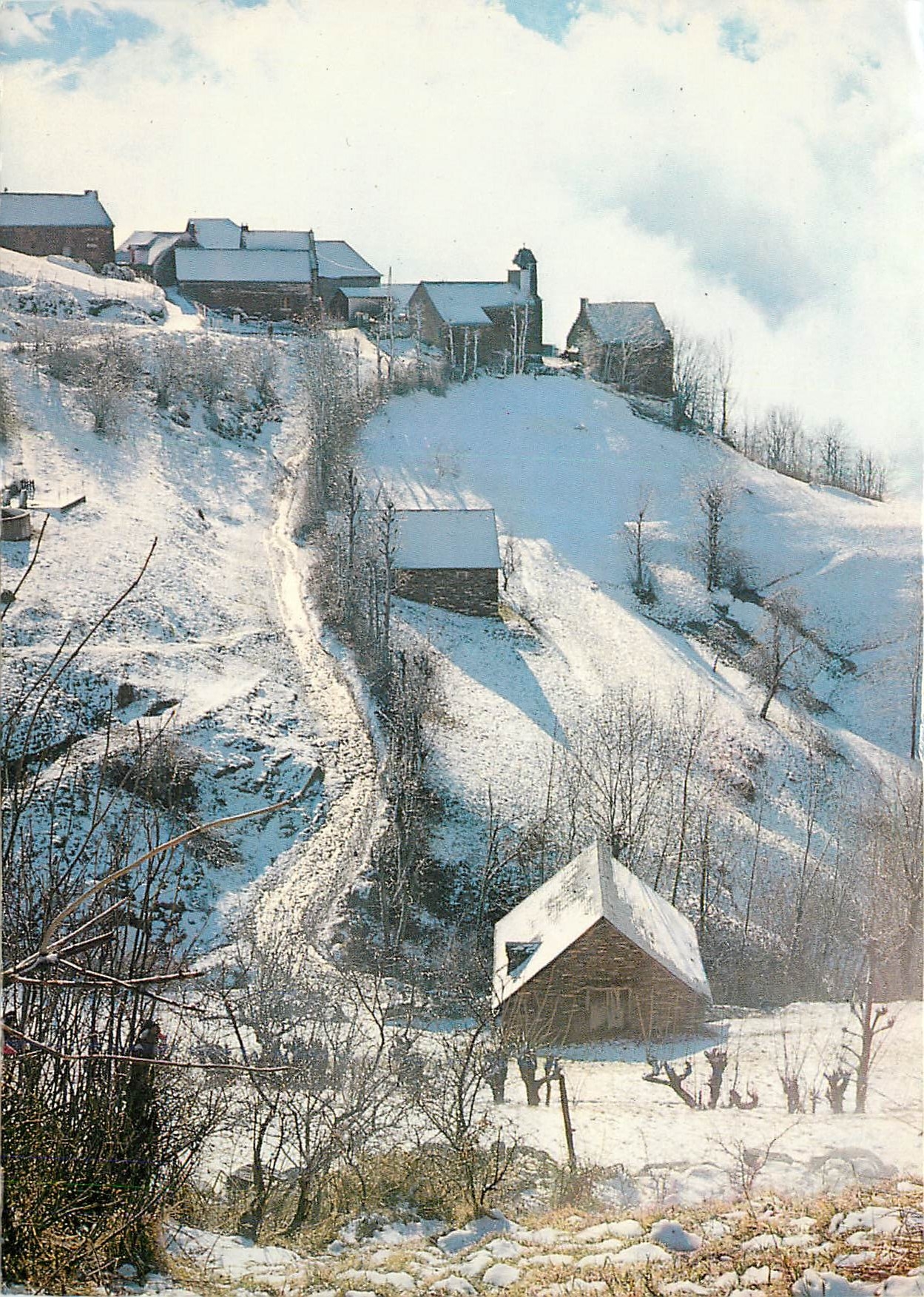 CPM Lumiere et Couleurs des Pyrenees Petit Village 