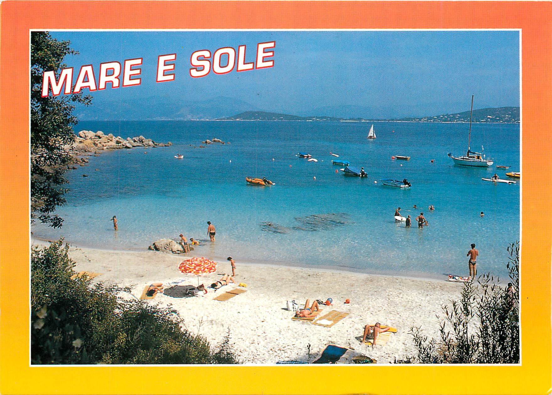 CPM Souvenir de Corse Porticcio La Plage de Mare e Sole 