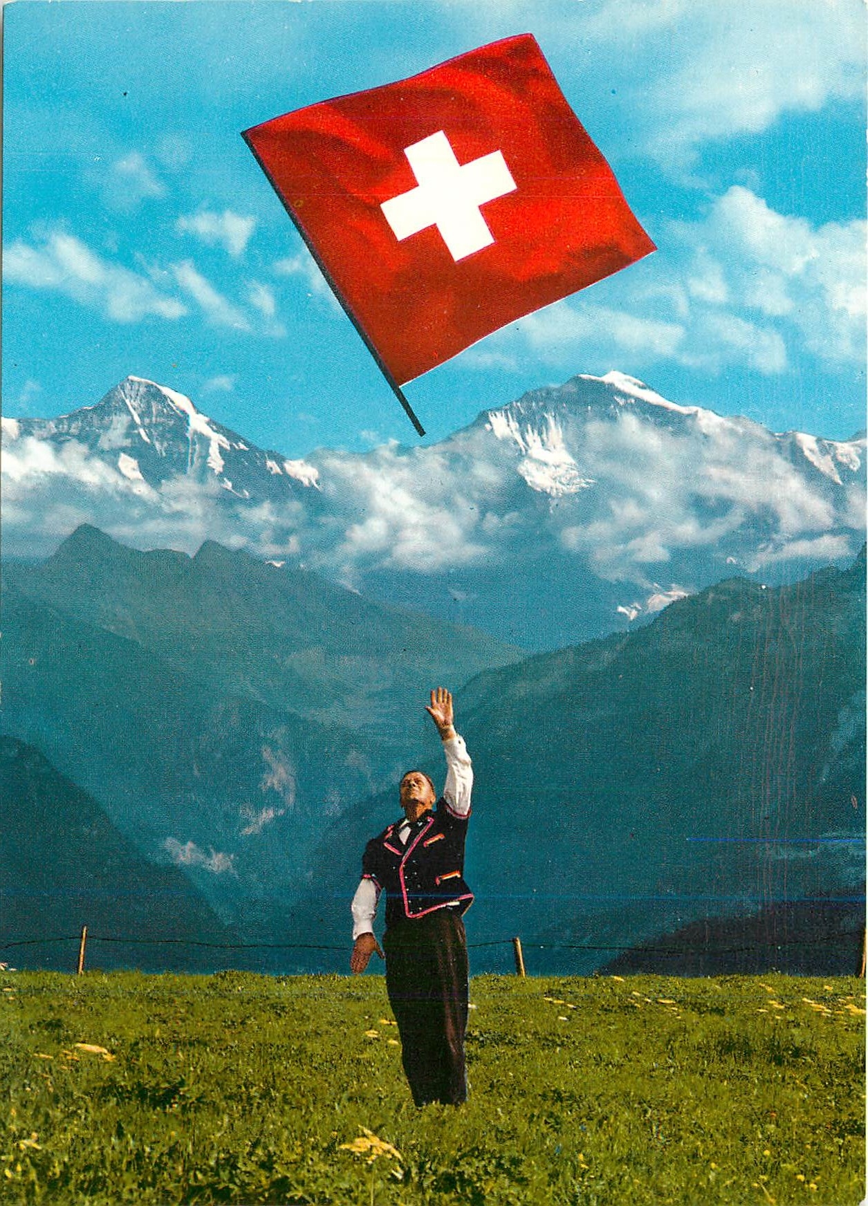 CPM Faneschwinger im Hintergang Jungfrau und Monch 