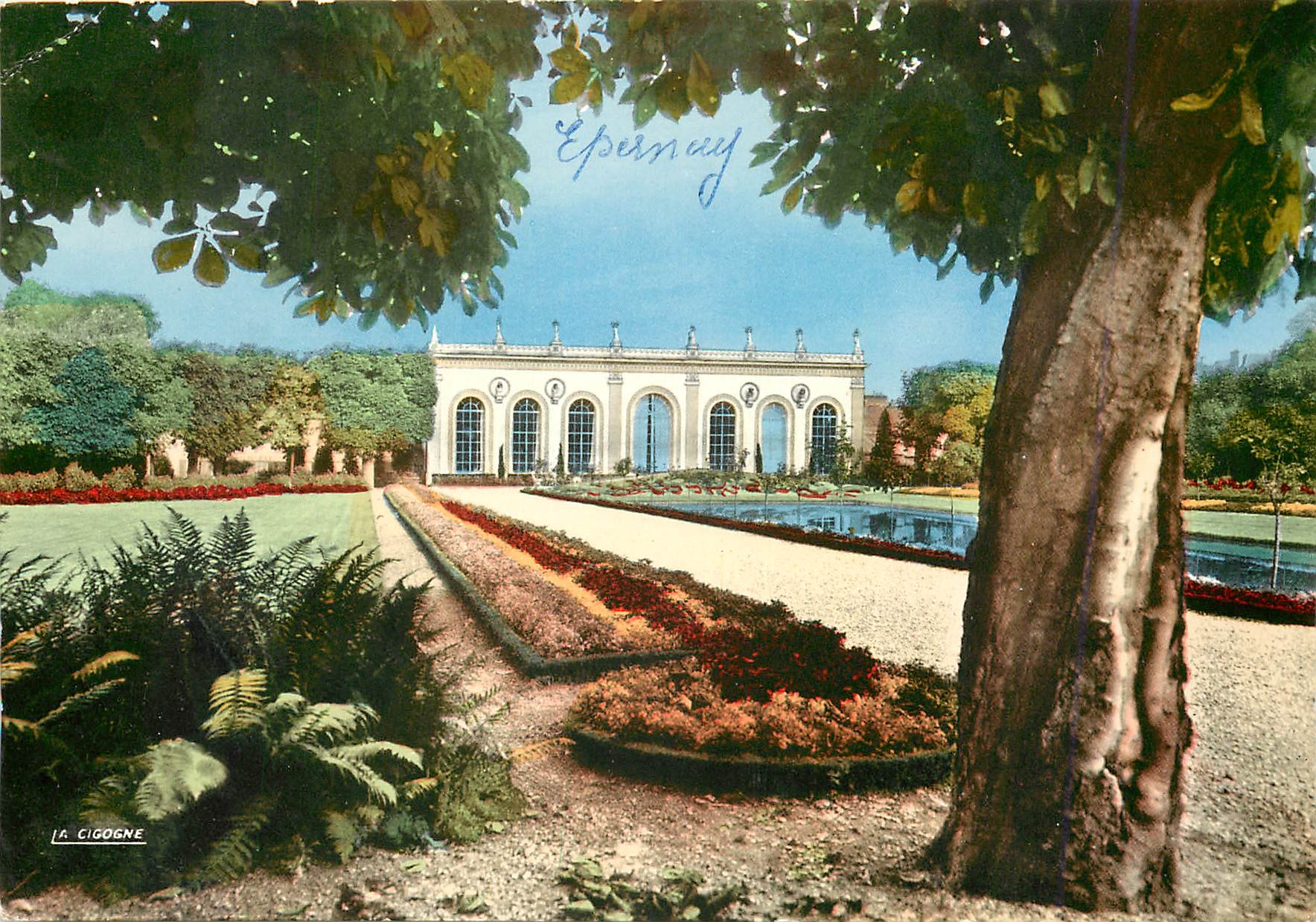 CPM Epernay Marne L'Orangerie du Jardin Francais de la Maison Moet et Chandon 