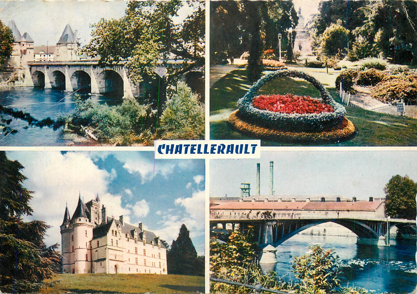 CPM Chatellerault Vienne Le Pont Henri IV