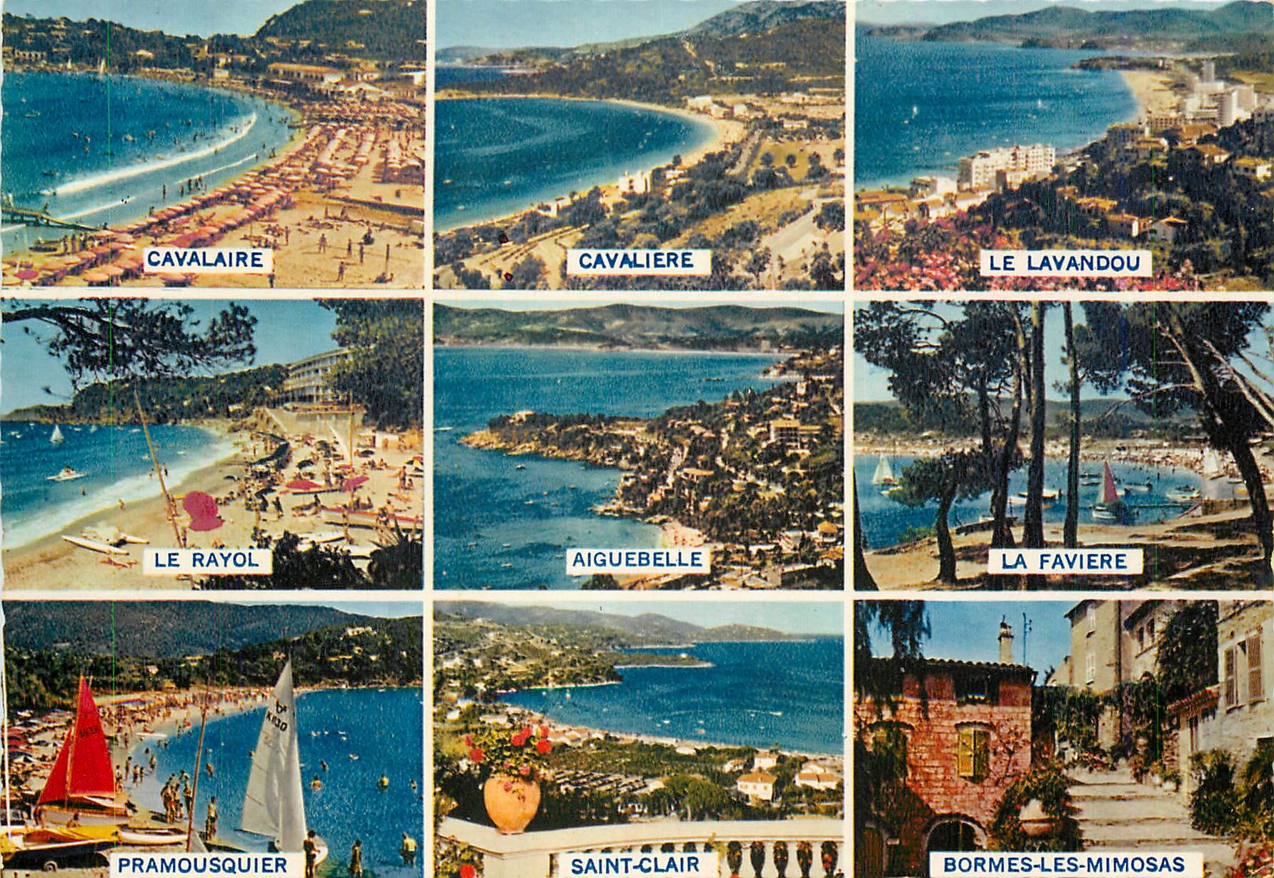 CPM La Cote des Maures De Cavalaire sur Mer a Bormes les Mimosas 