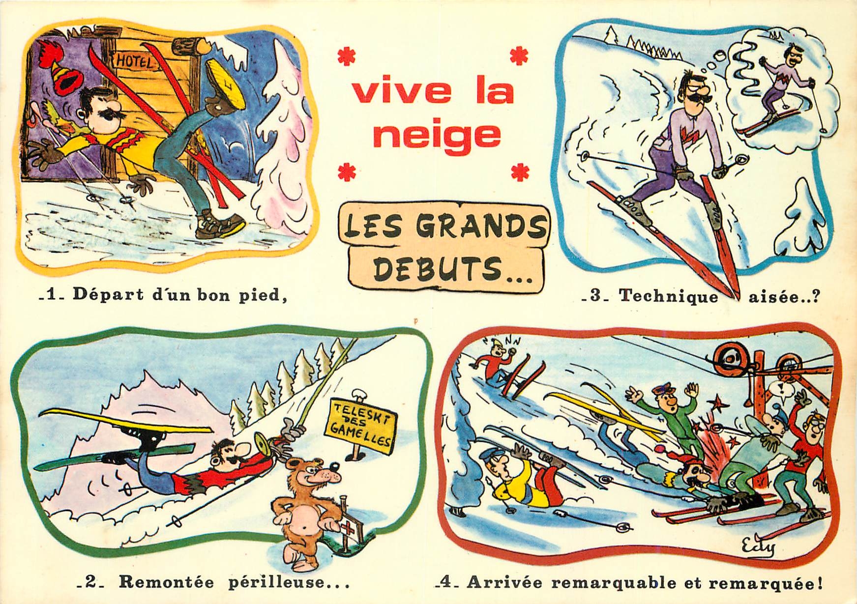 CPM Vive la neige Les Grands Debuts Ski