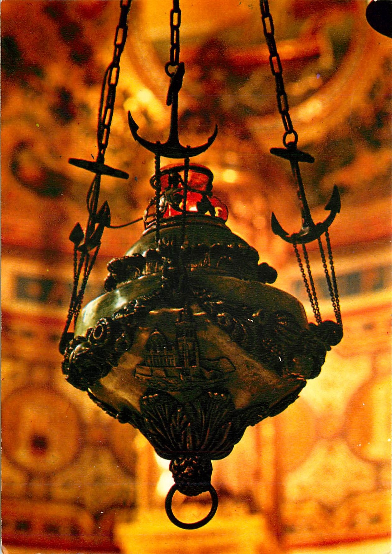 CPM Marseille Basilique Notre Dame de la Garde Lampe d'Argent du Sanctuaire 
