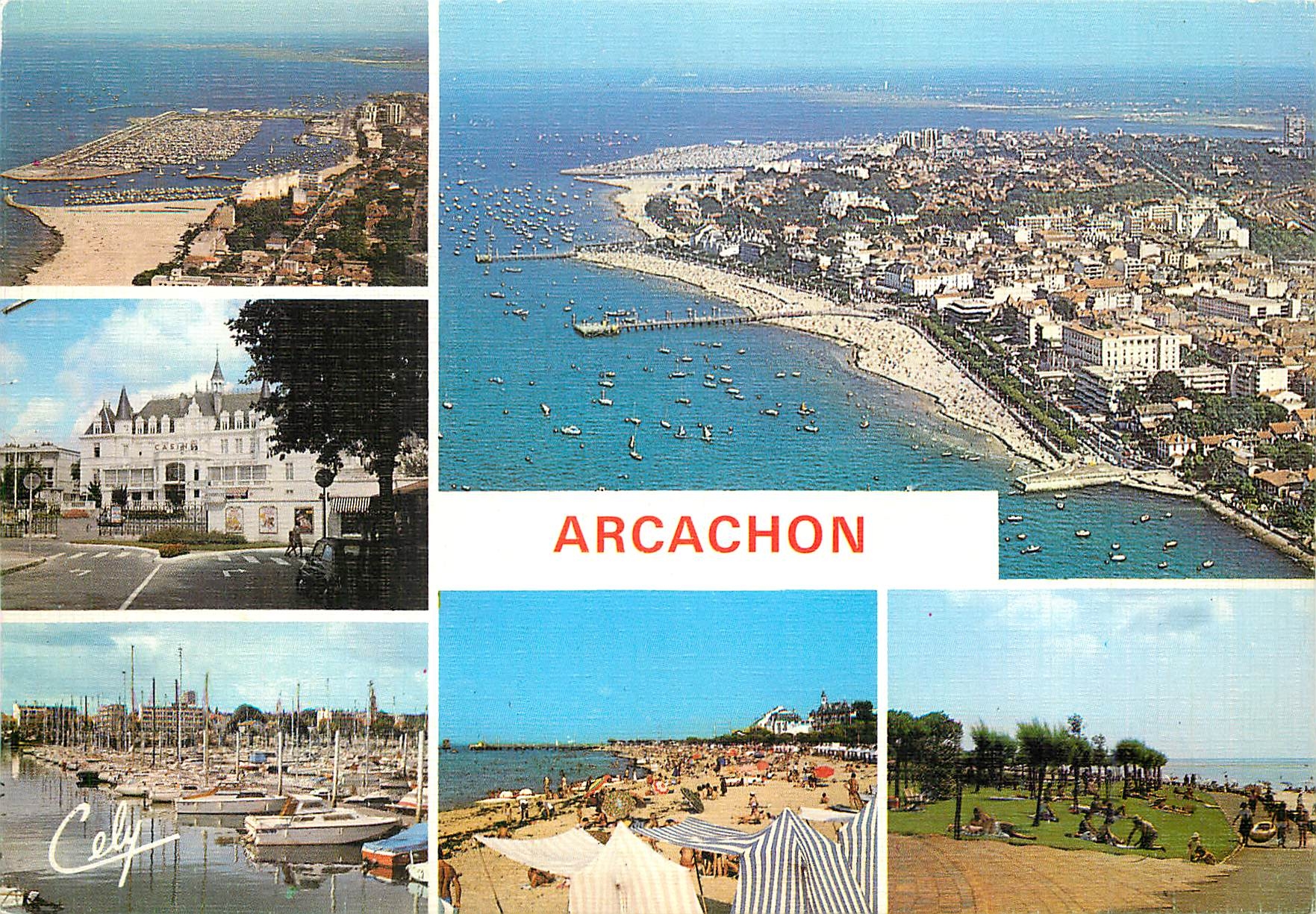CPM Arcachon Les Plages et les jetees 
